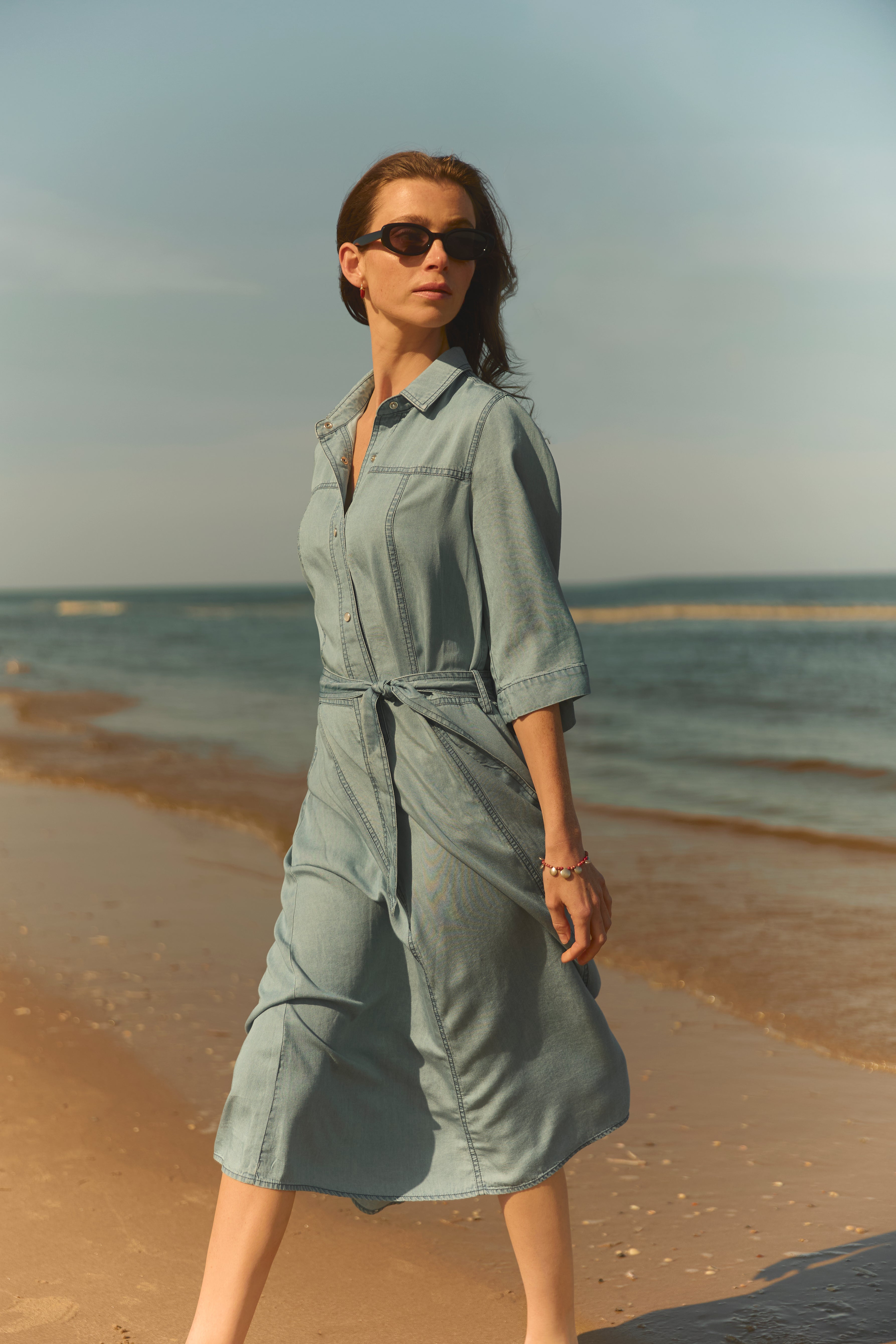 Hemdblusenkleid aus Lyocell