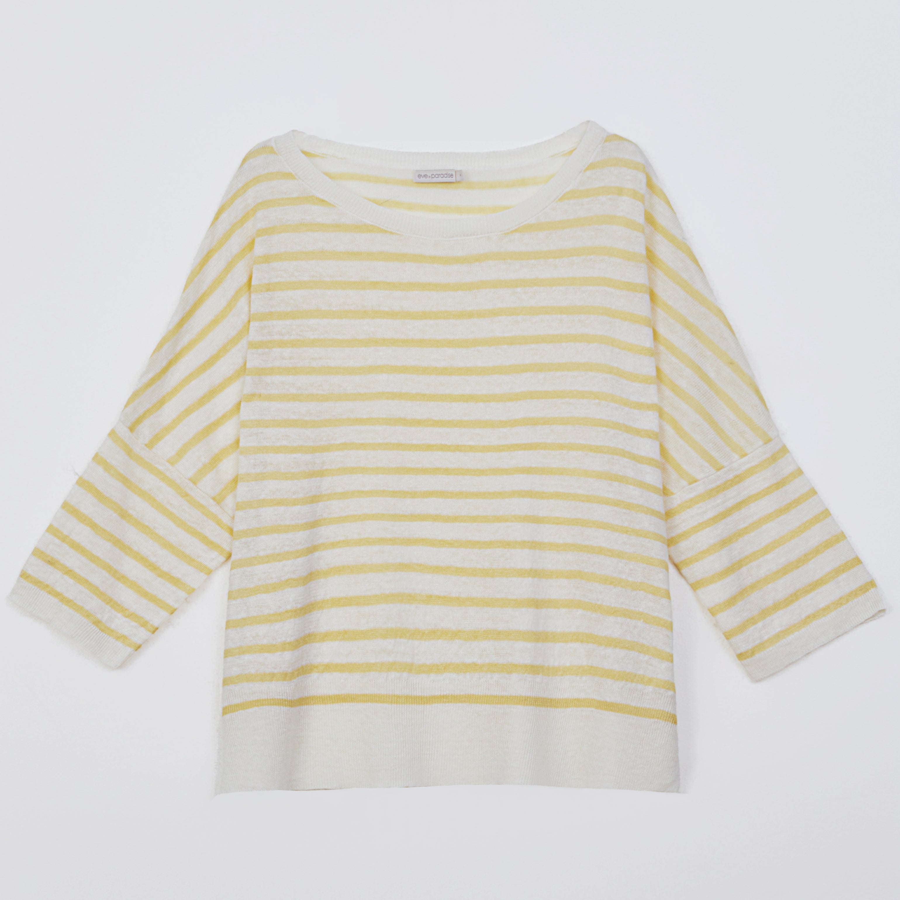 Gestreifter Leinenpullover