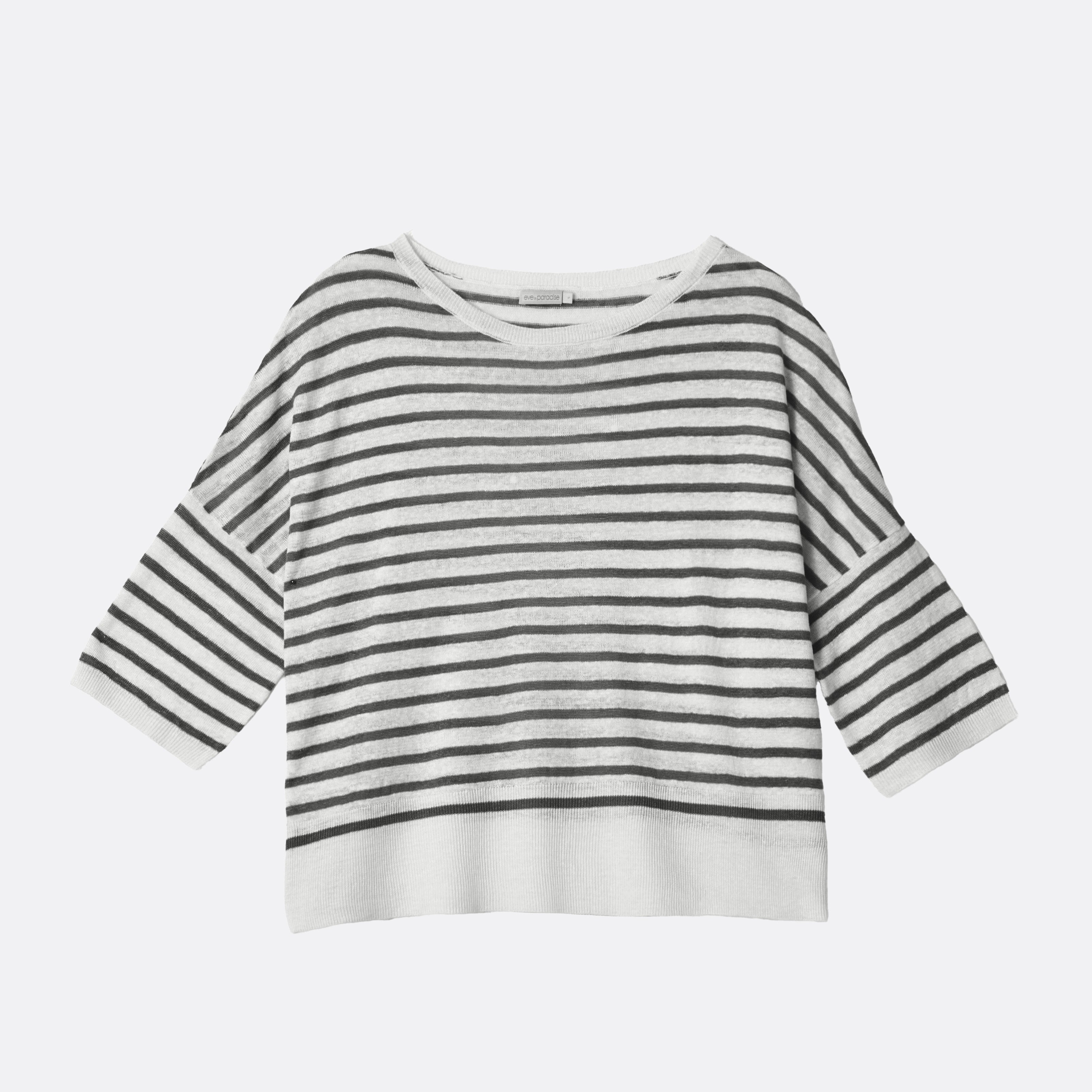 Gestreifter Leinenpullover