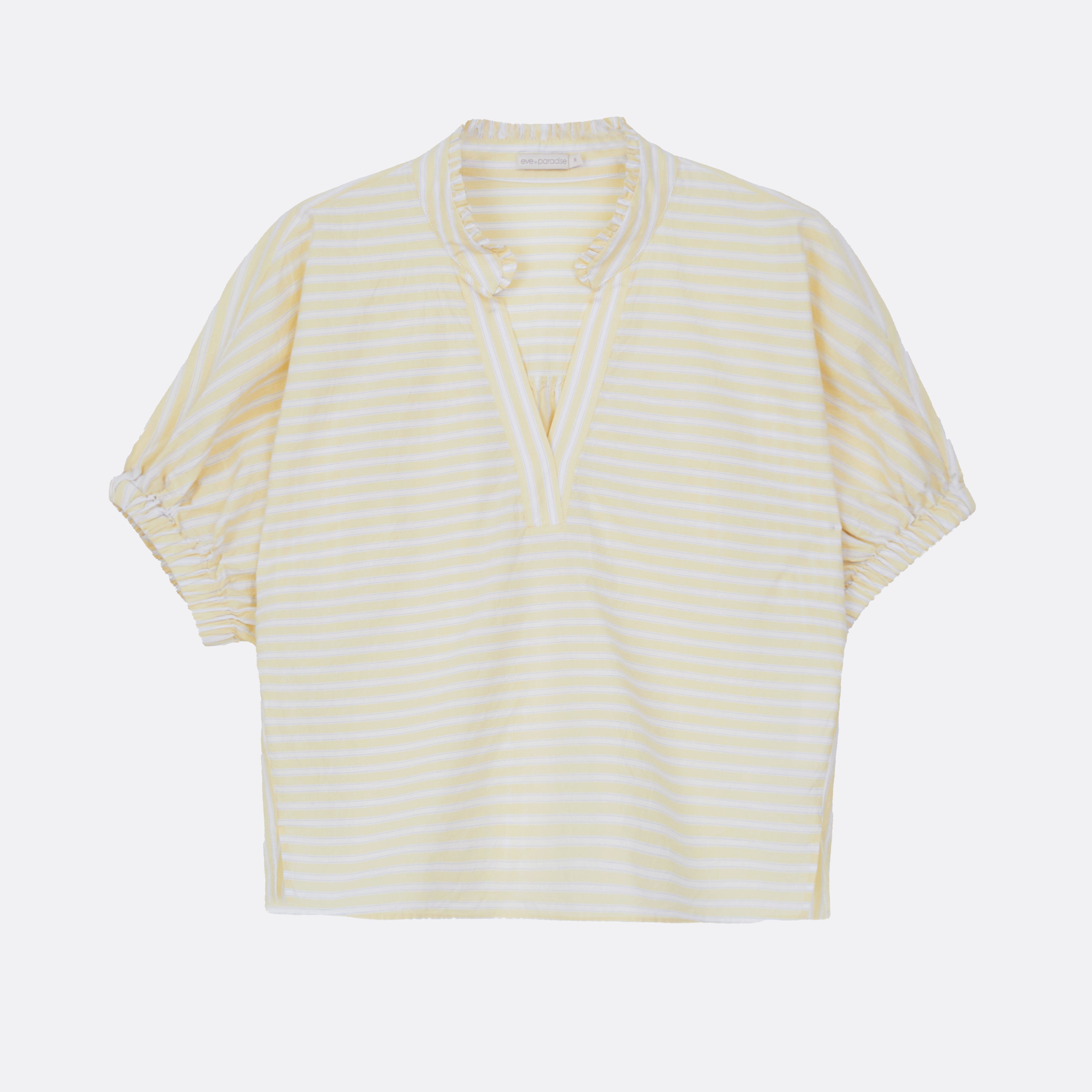 Gestreifte Bluse aus reiner Baumwolle