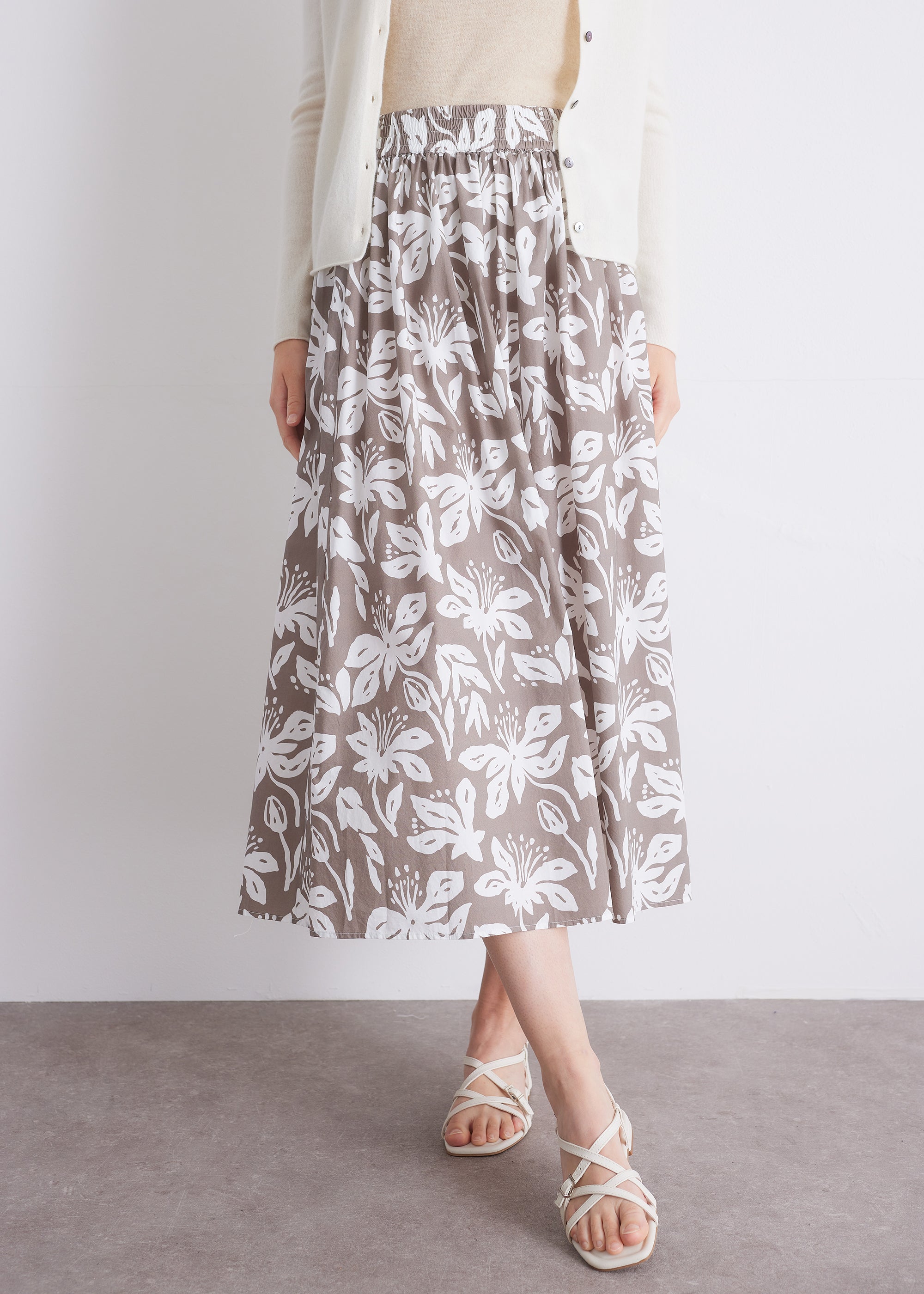 Gemusterter Rock aus OCS-Baumwolle