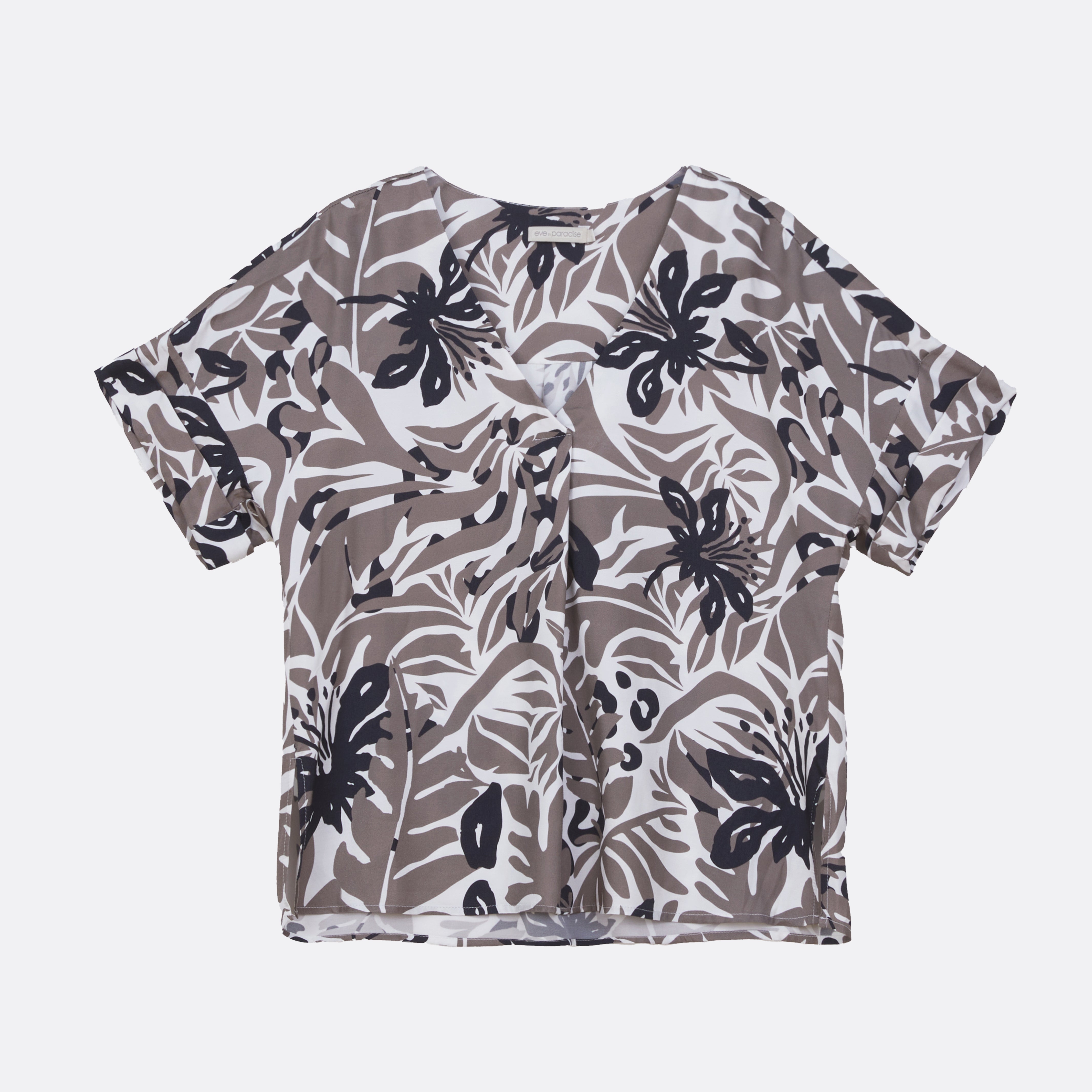 Gemusterte Bluse aus Viskose