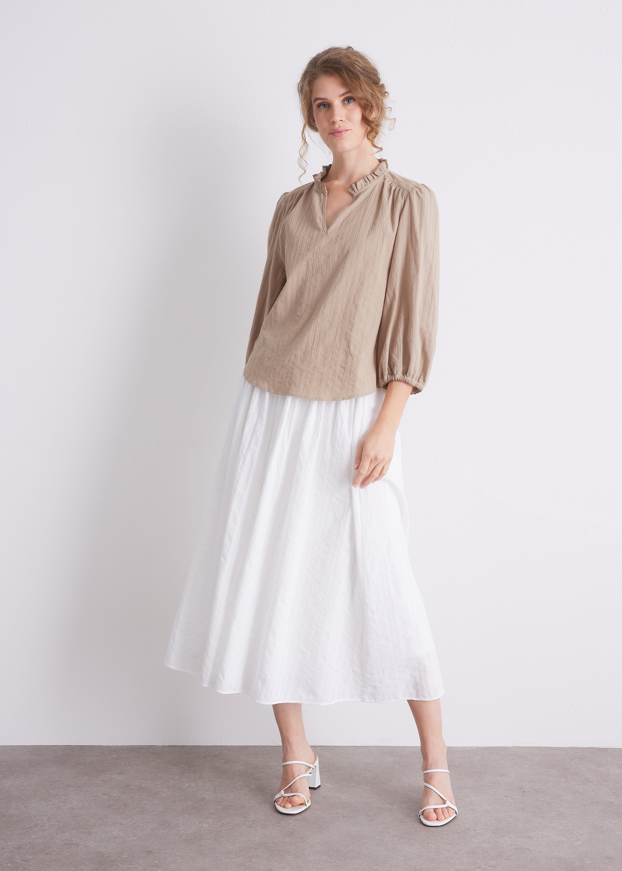 Bluse aus OCS-zertifizierter Baumwolle