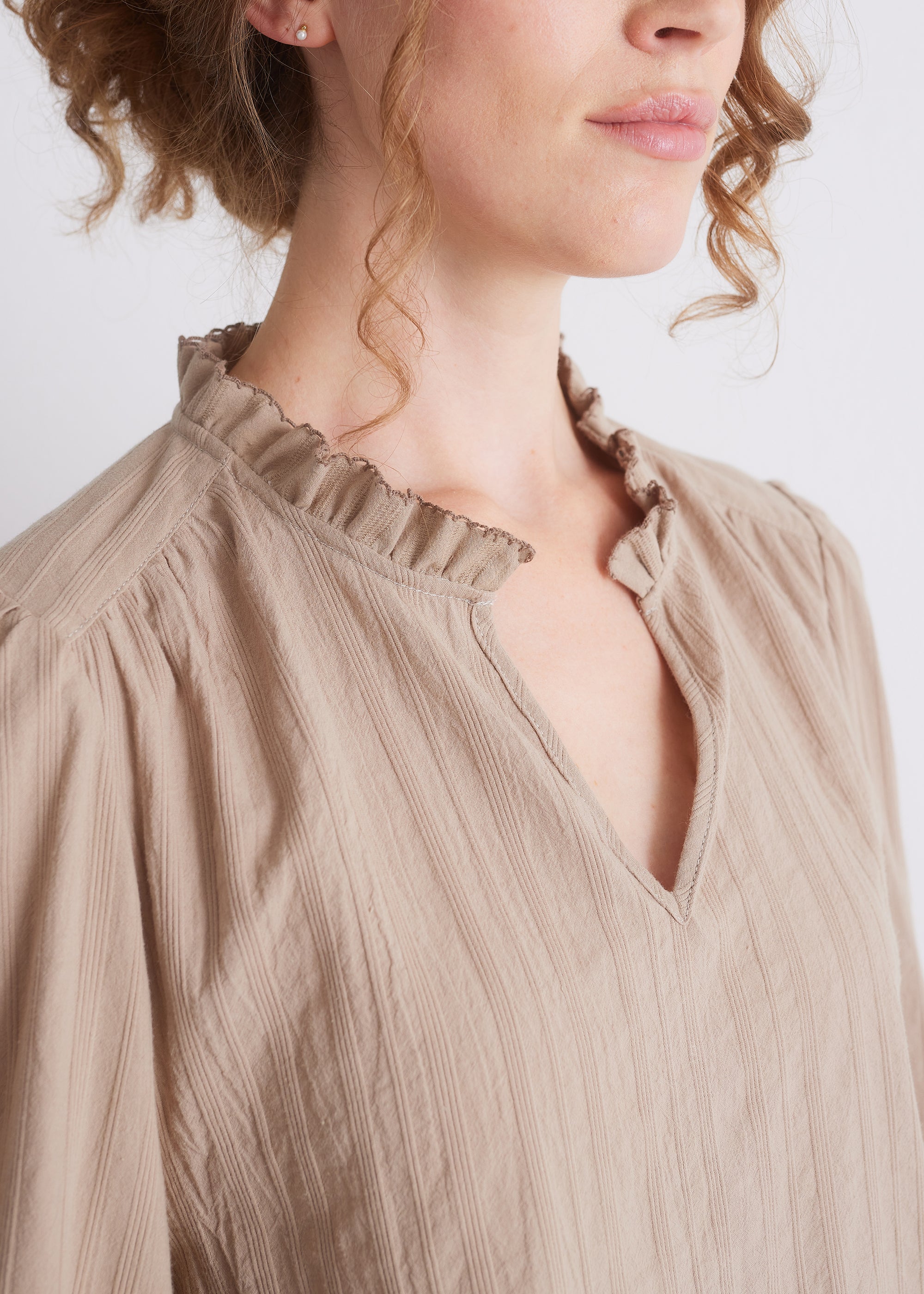 Bluse aus OCS-zertifizierter Baumwolle