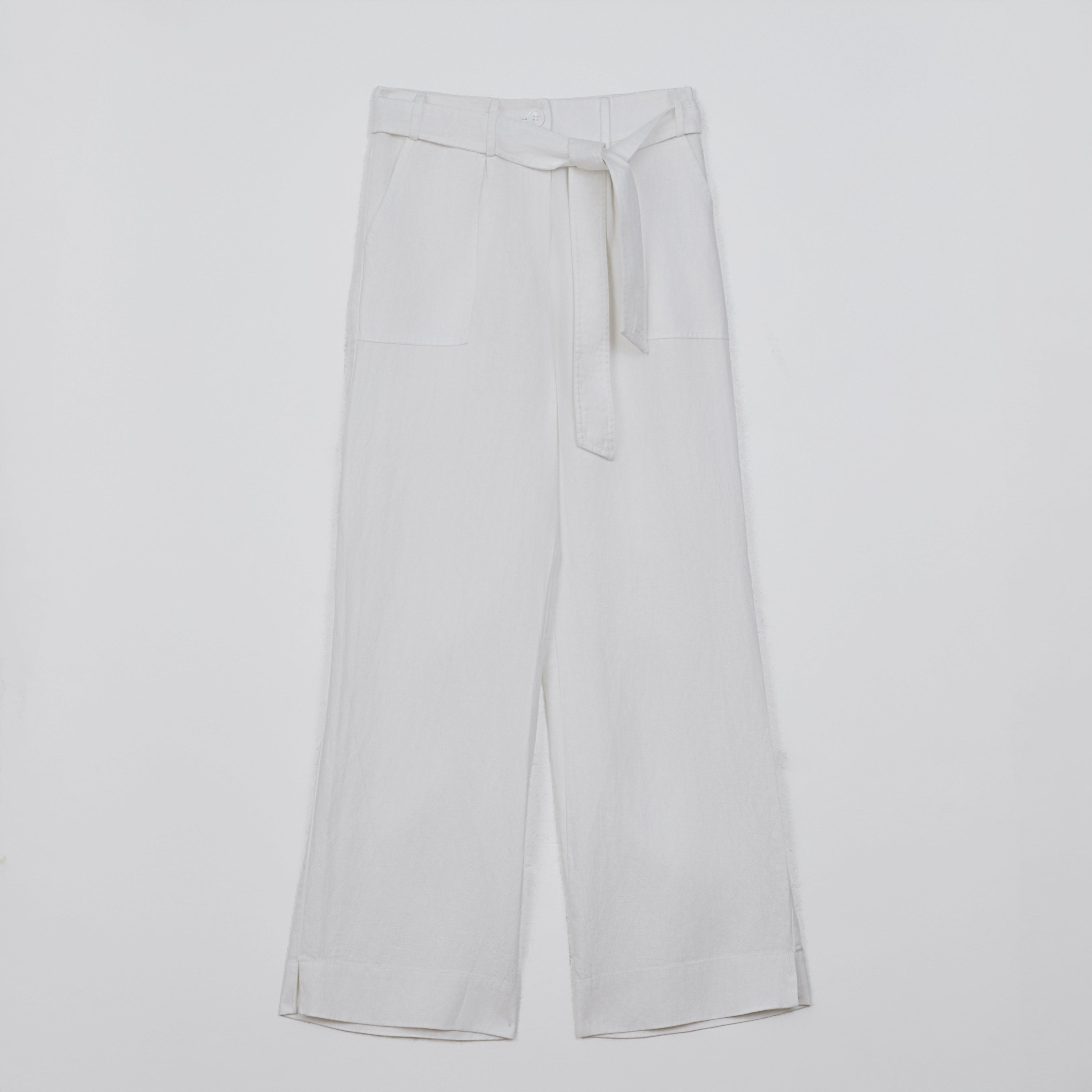 Hose aus Lyocell-Leinen-Mix