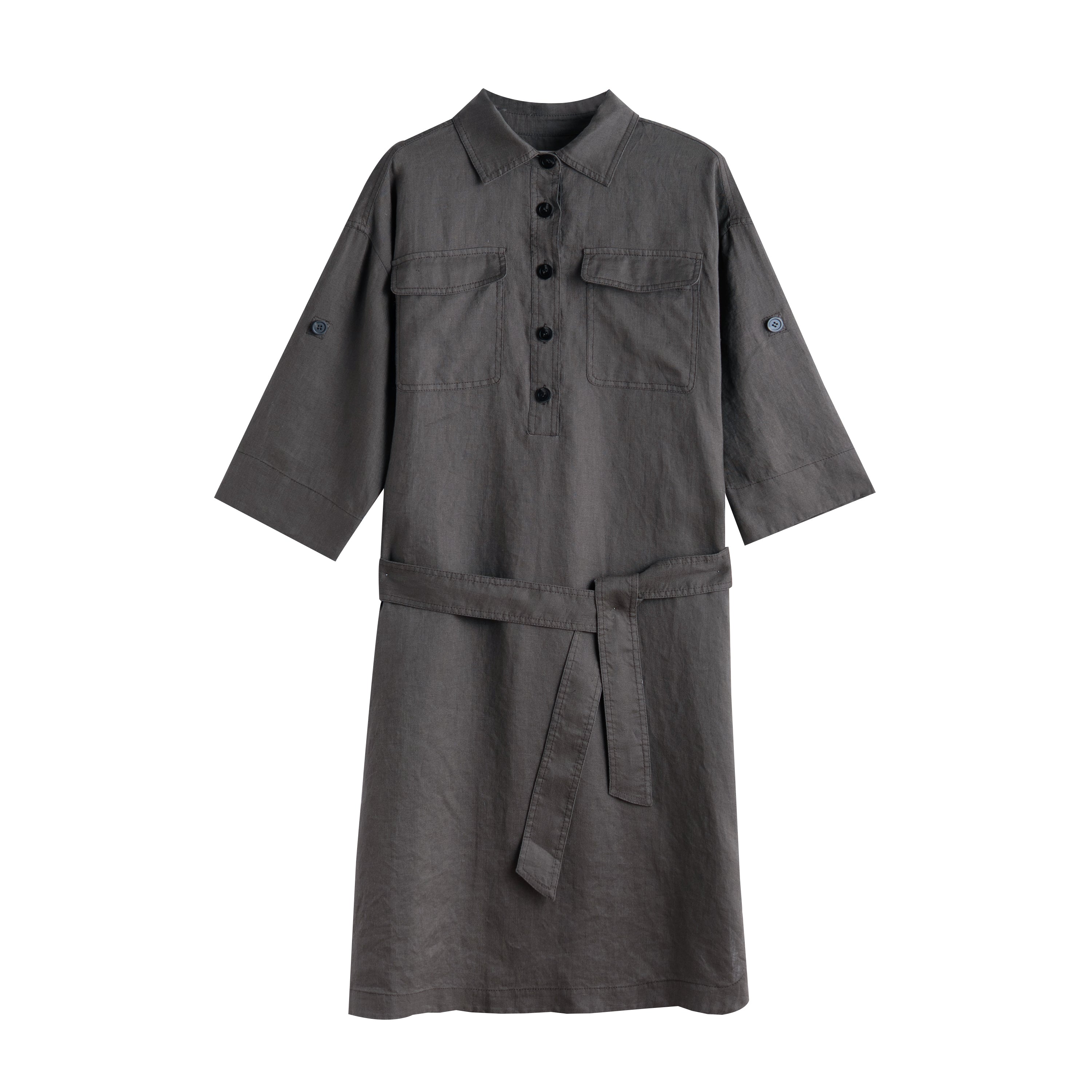 Kleid aus reinem Leinen