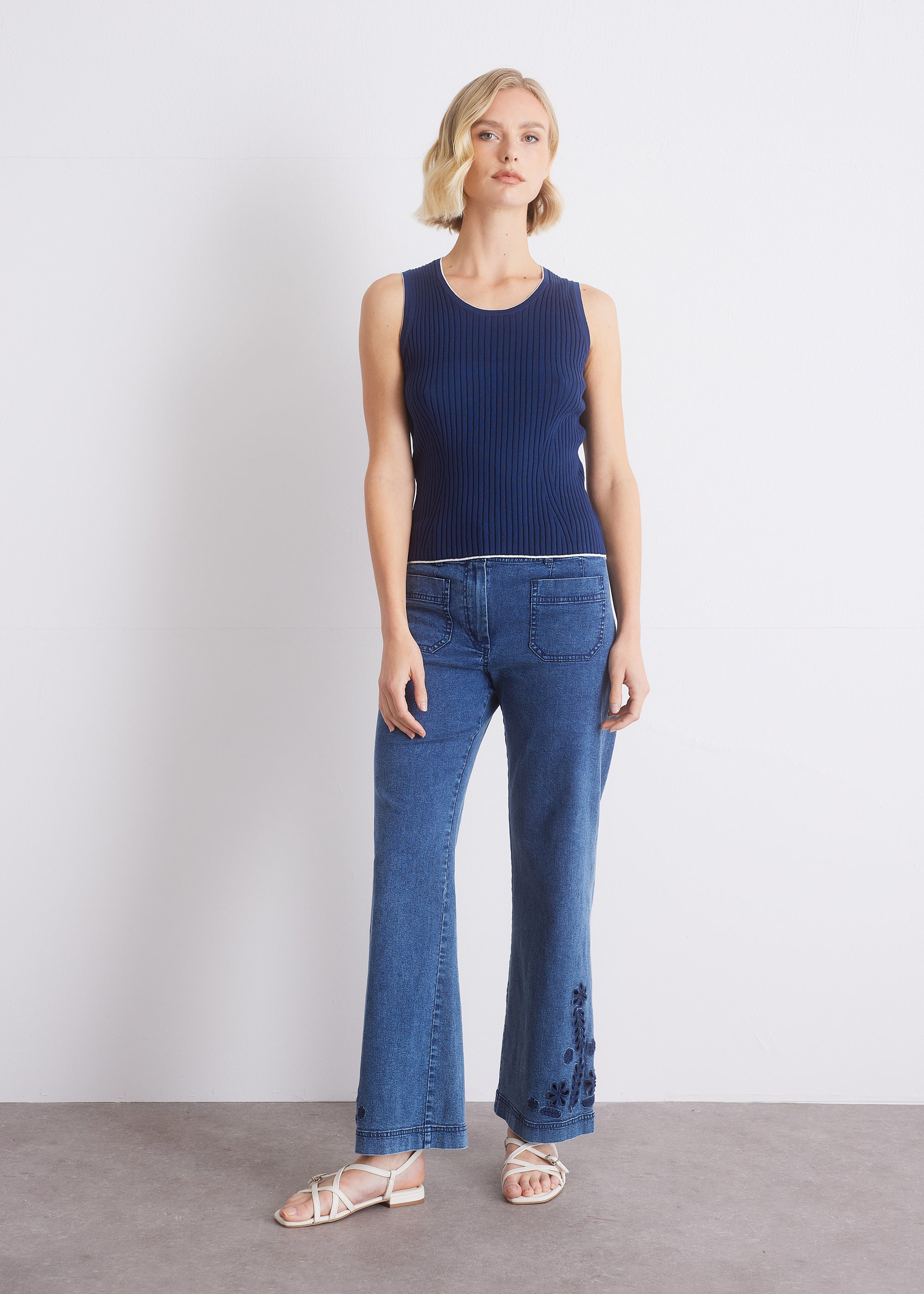 Rippstrick-Top aus 100 % GOTS-zertifizierter Baumwolle