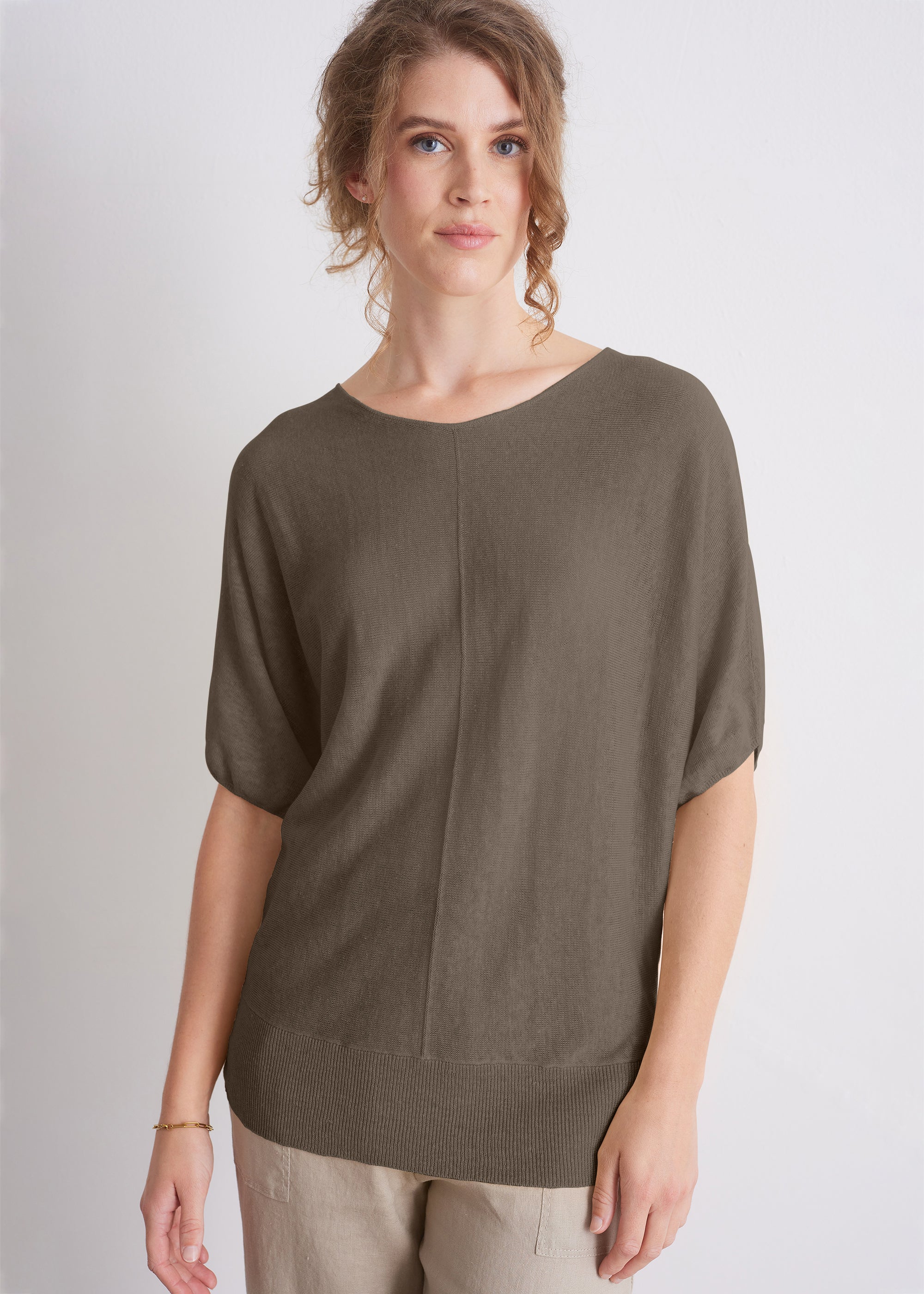 Feinstrickshirt mit Kurzarm