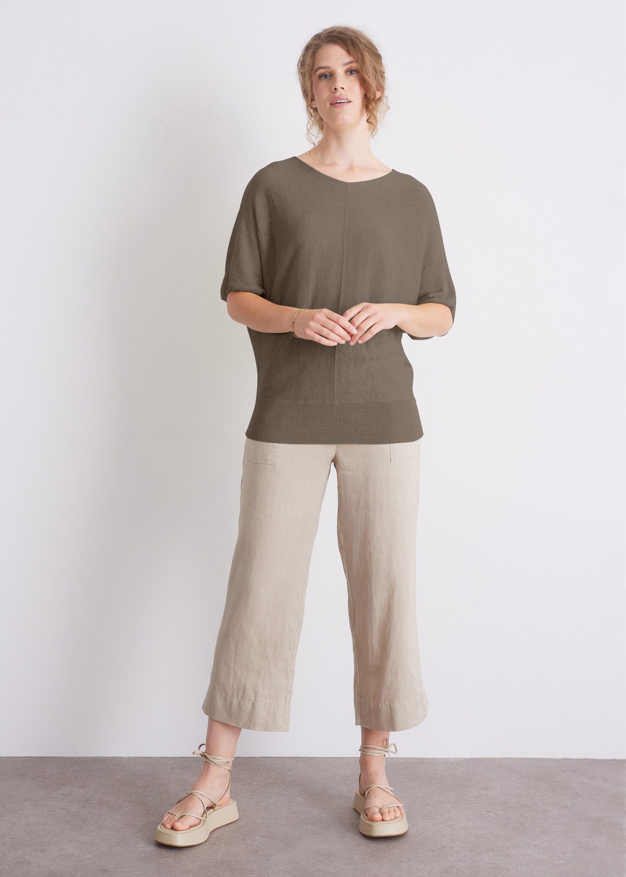 Feinstrickshirt mit Kurzarm