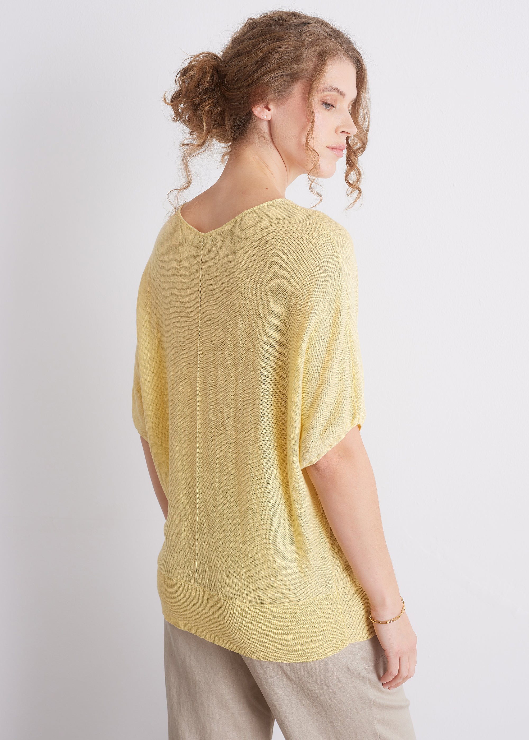 Feinstrickshirt mit Kurzarm