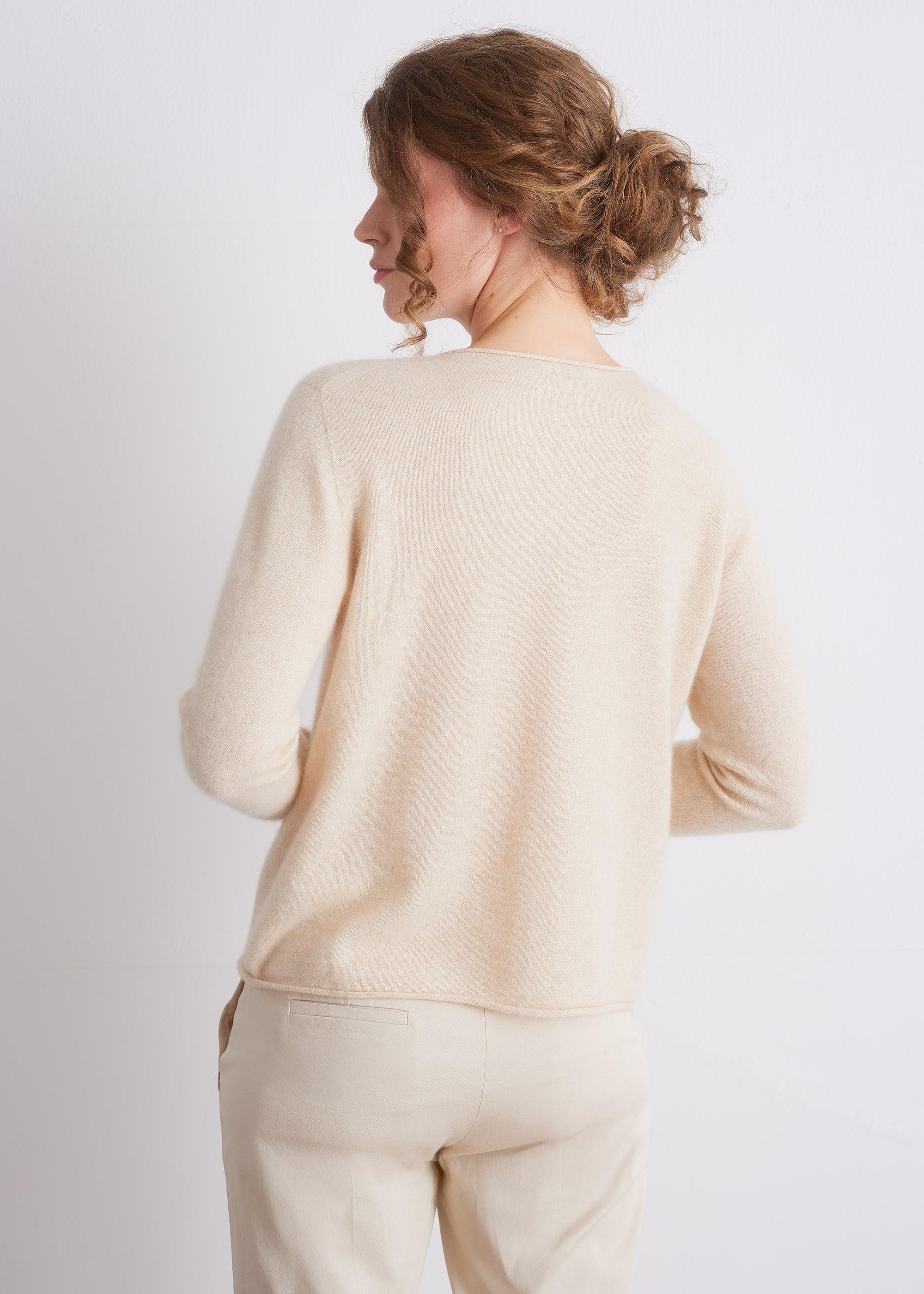 Kaschmir-Cardigan mit Knopfleiste