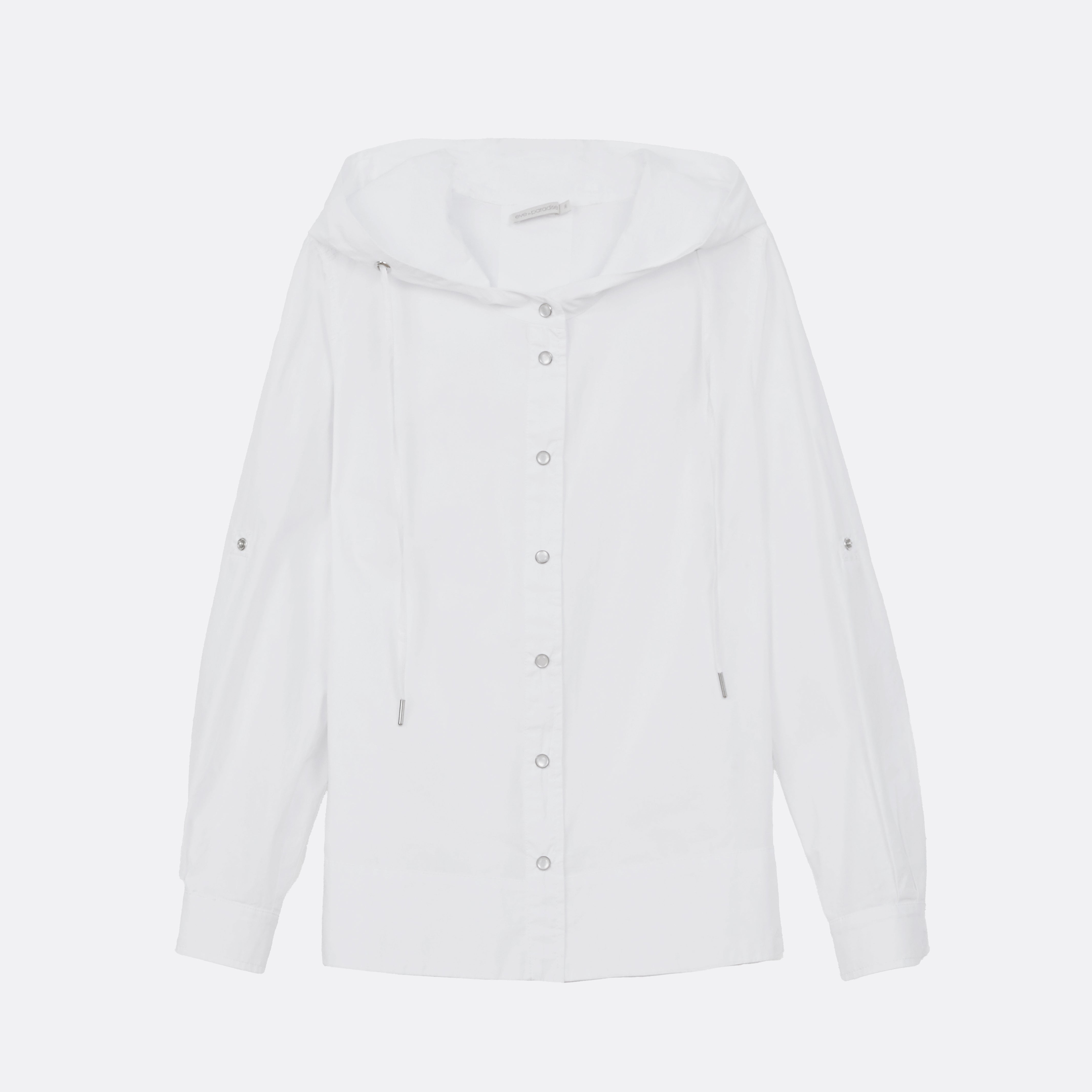 Bluse mit Kapuze aus OCS-Baumwolle