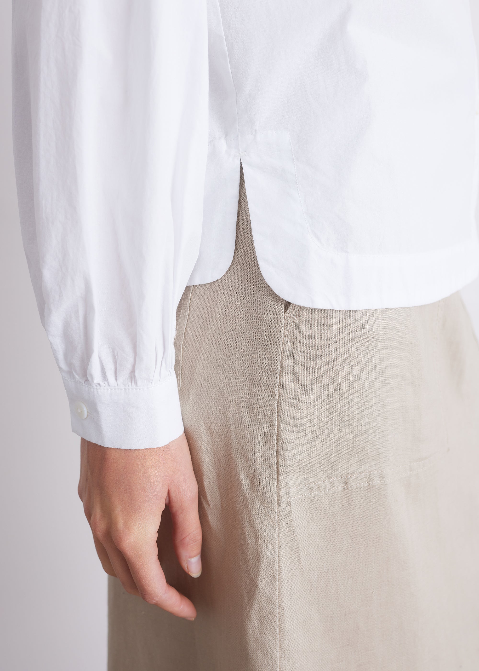 Klassische Bluse aus OCS-Baumwolle