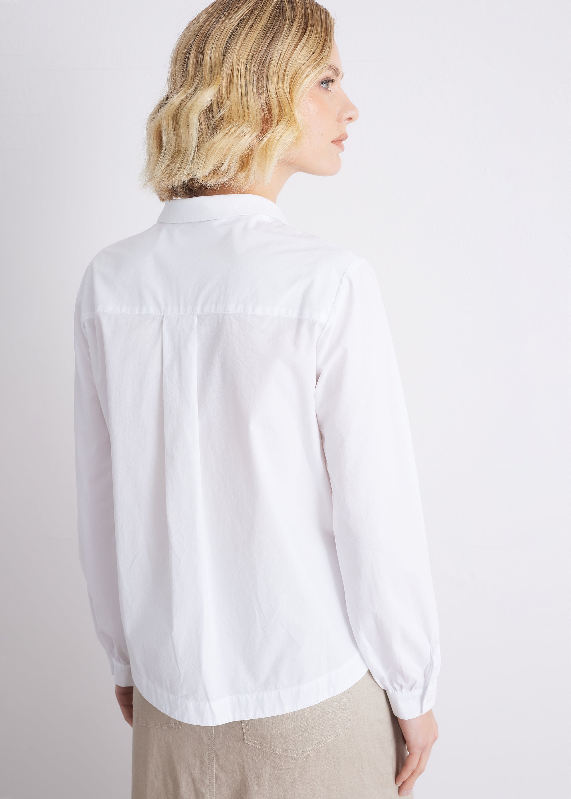 Klassische Bluse aus OCS-Baumwolle