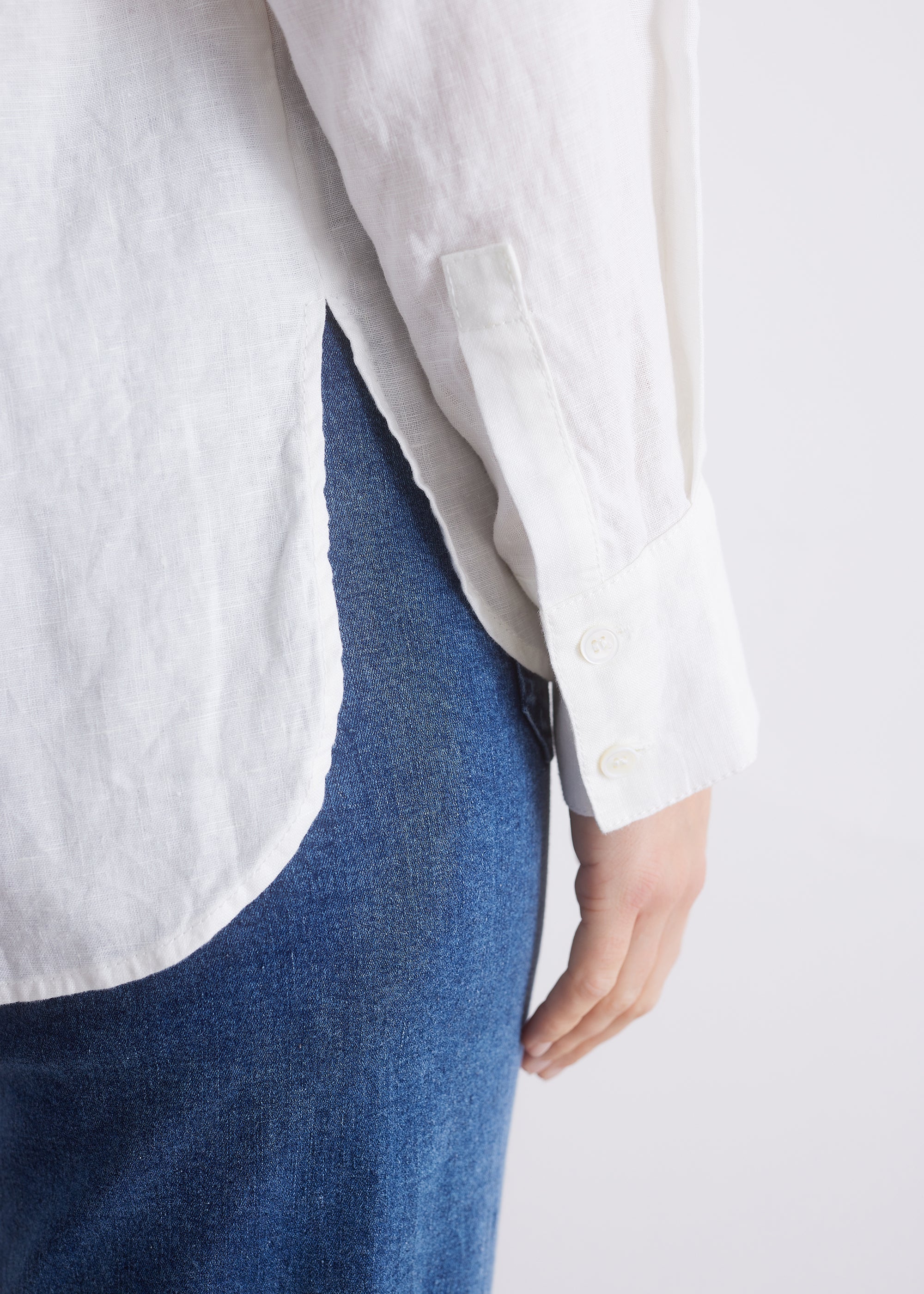 Leinenbluse aus reinem Leinen