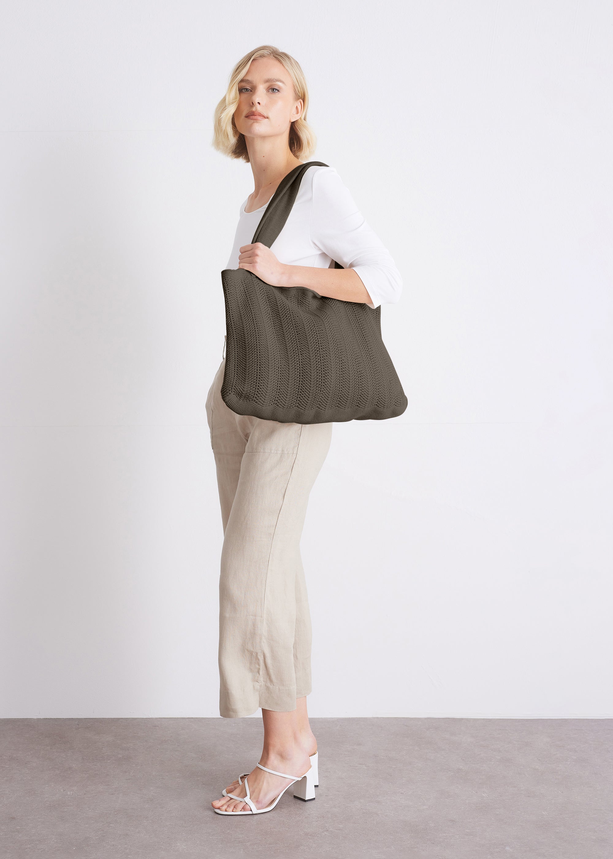 Stricktasche aus GOTS-zertifizierter Baumwolle