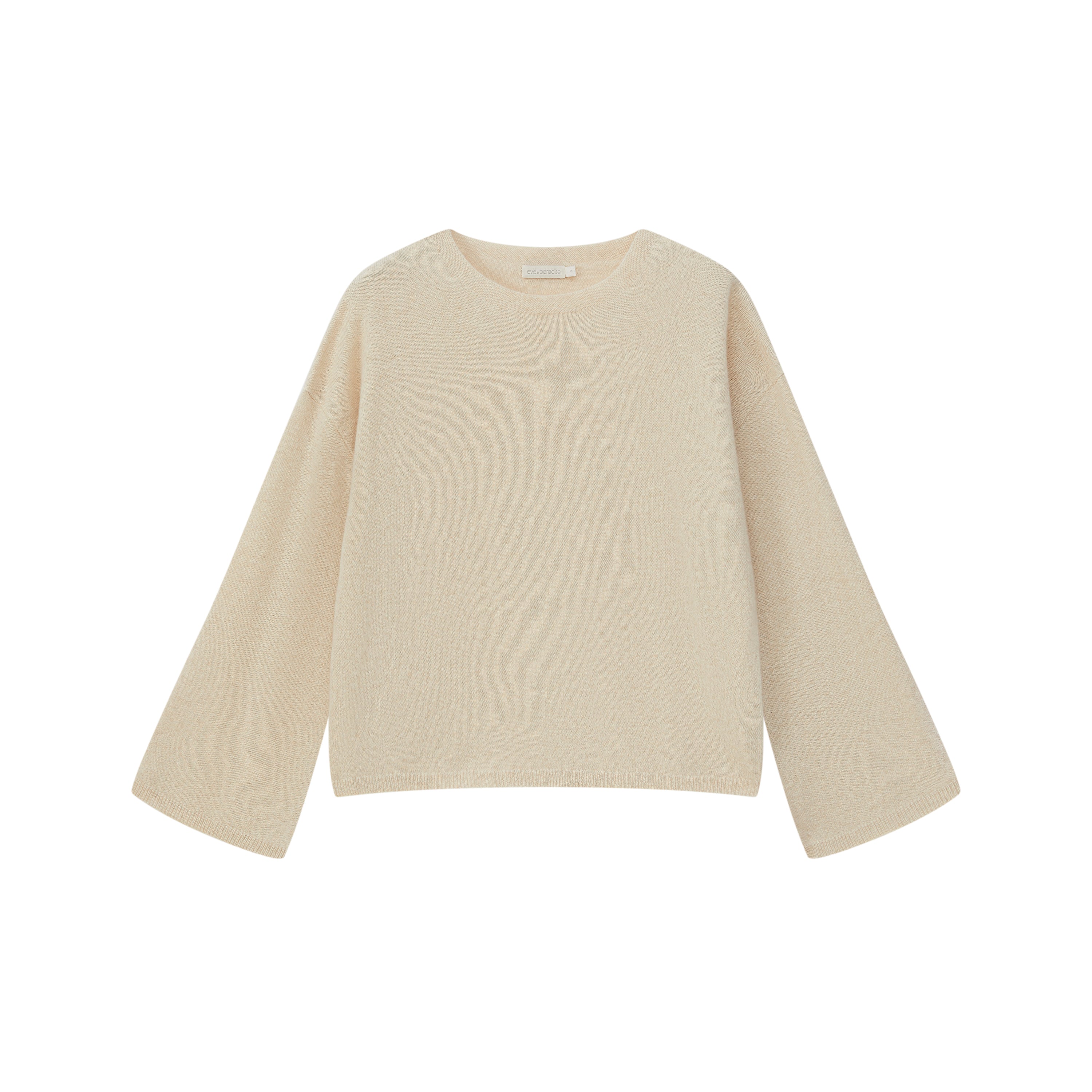 Kaschmirpullover mit weitem Ausschnitt