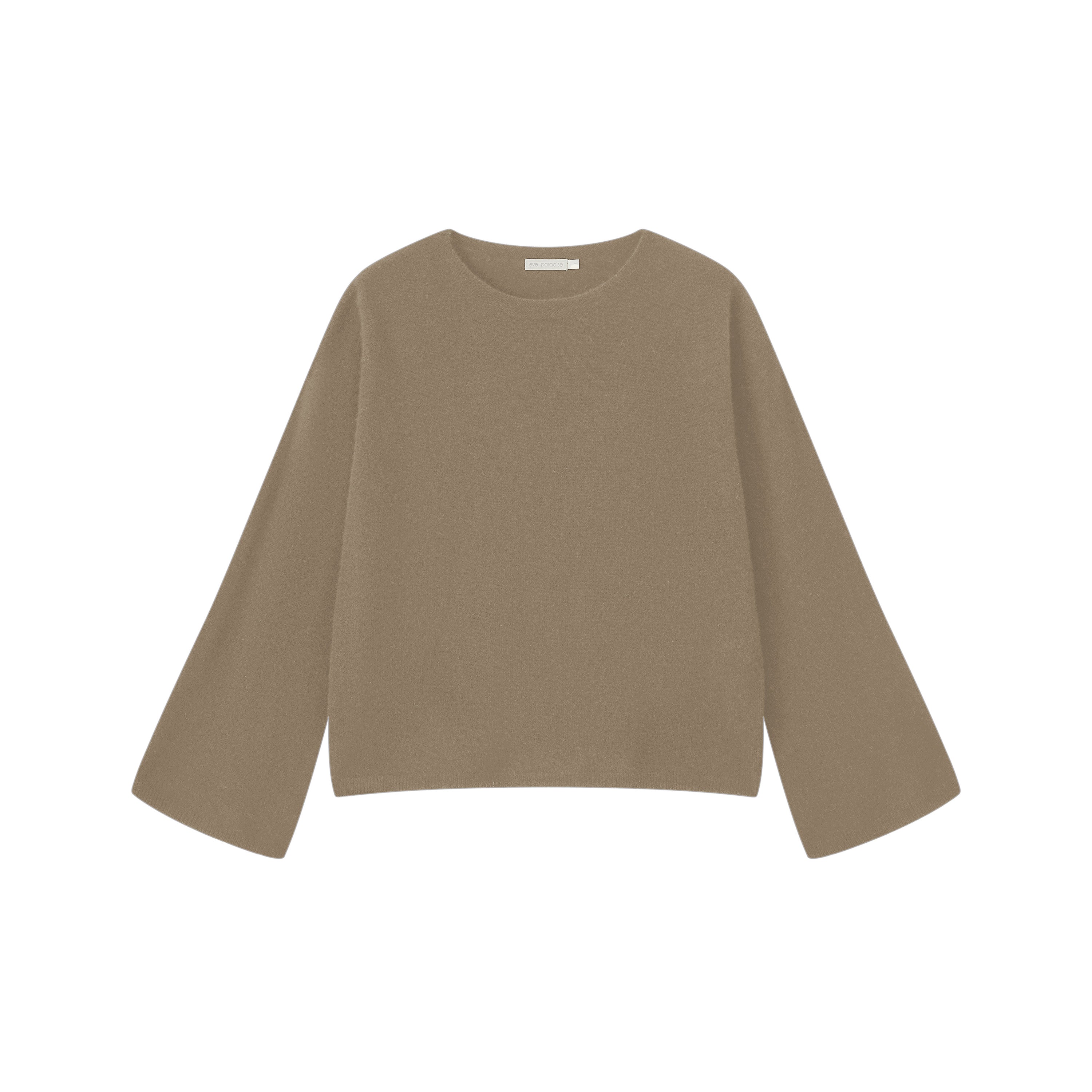 Kaschmirpullover mit weitem Ausschnitt