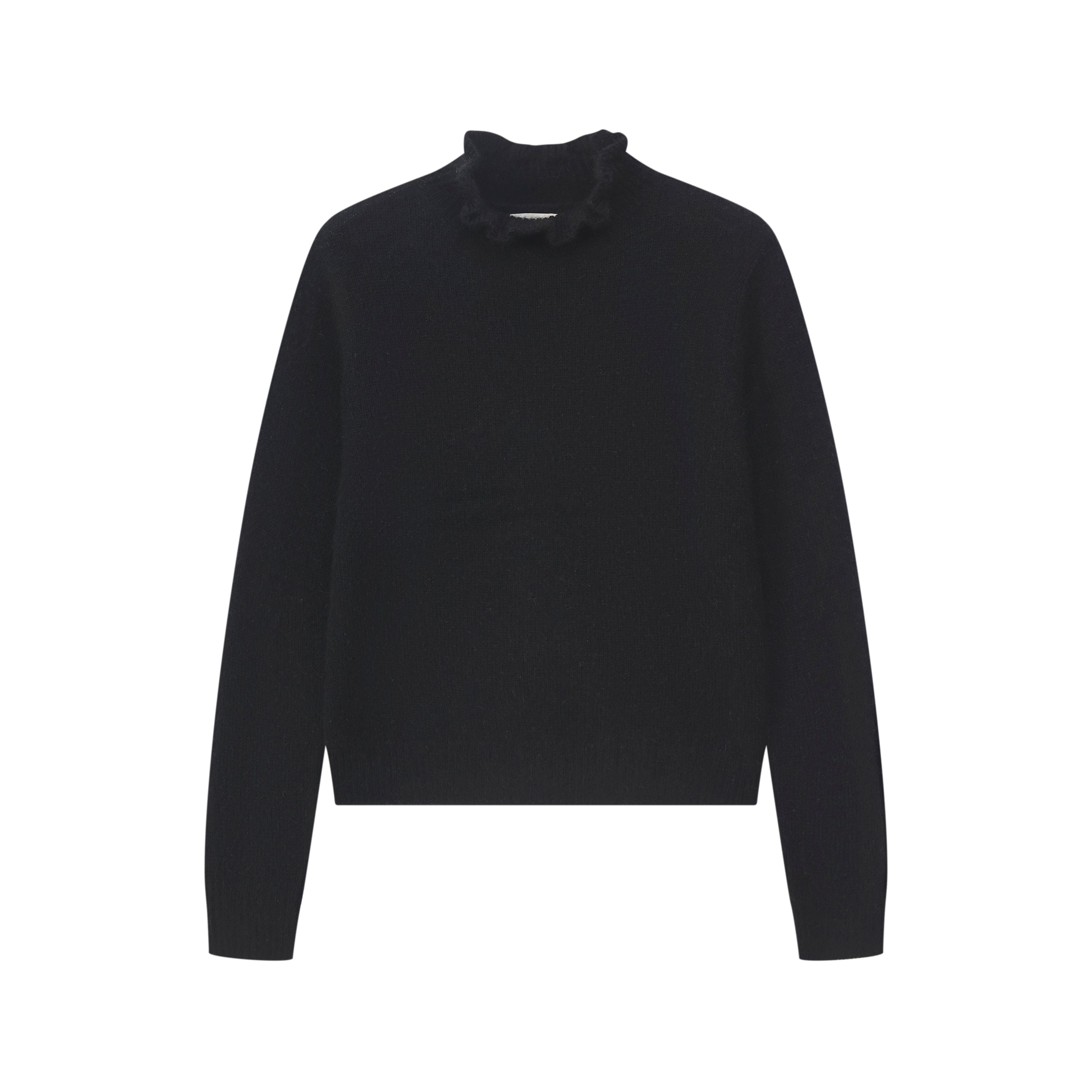 Pullover mit Rüschenkragen