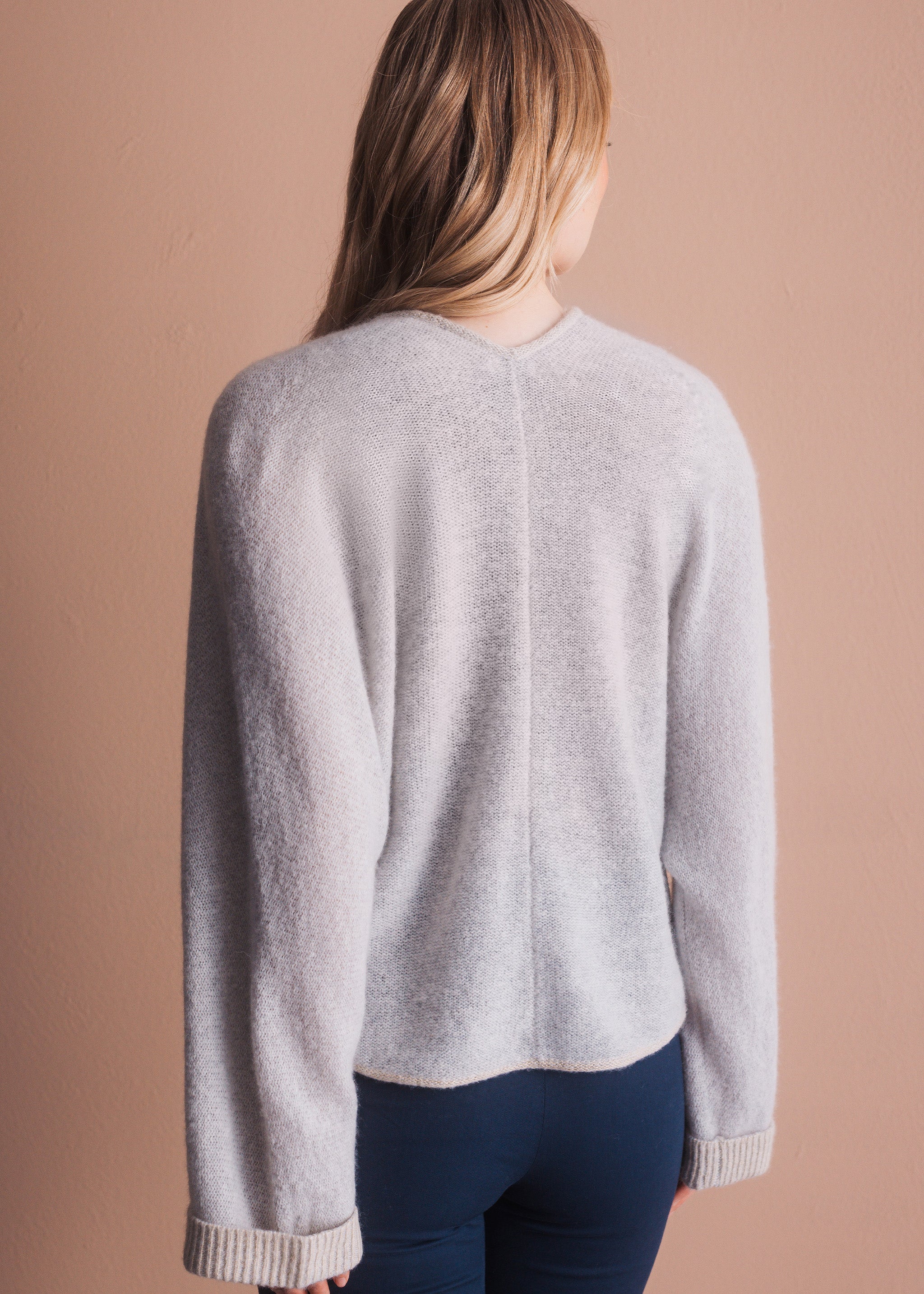 Cardigan mit Lurex-Abschluss