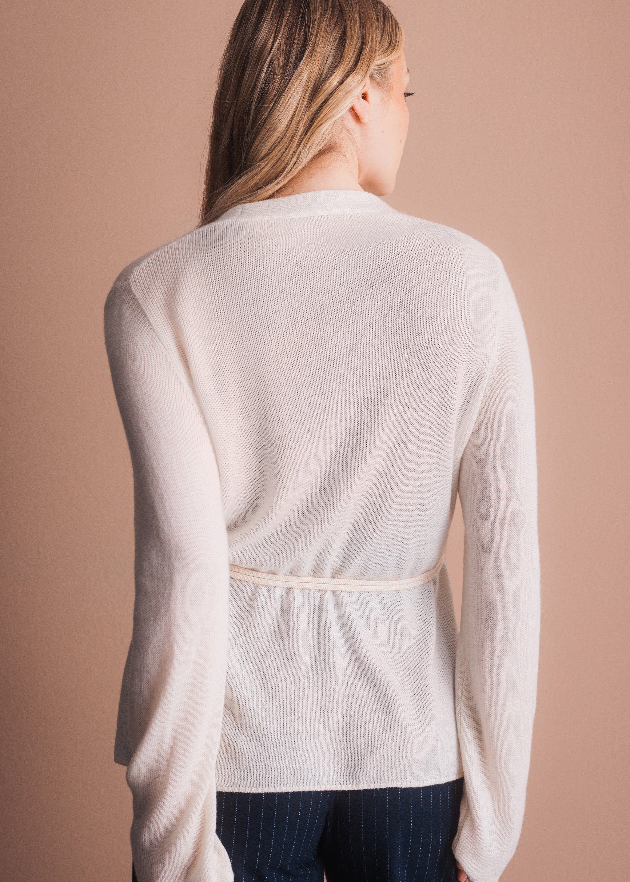 Cardigan mit Bindegürtel