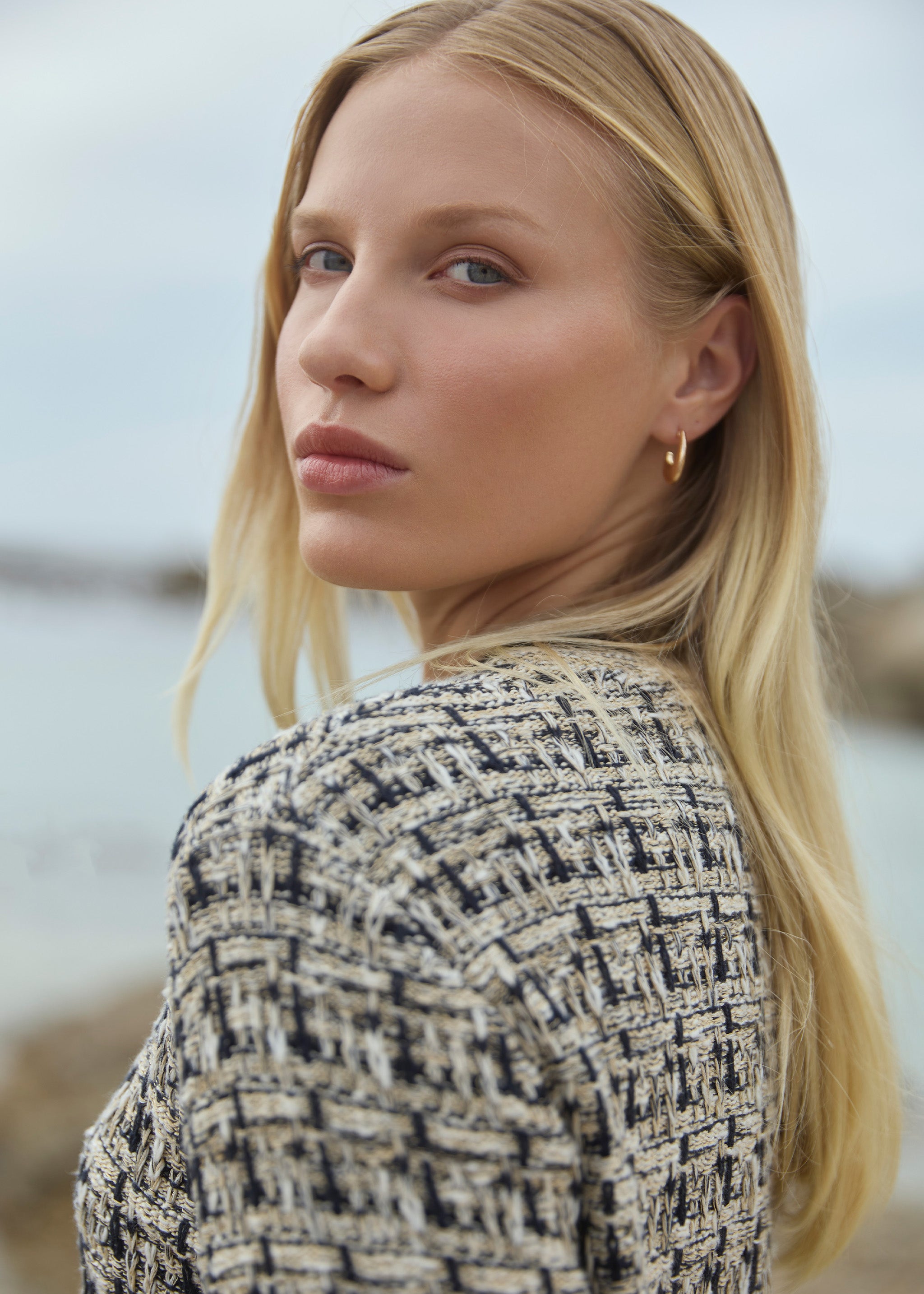 Jacke aus Bouclé-Strick