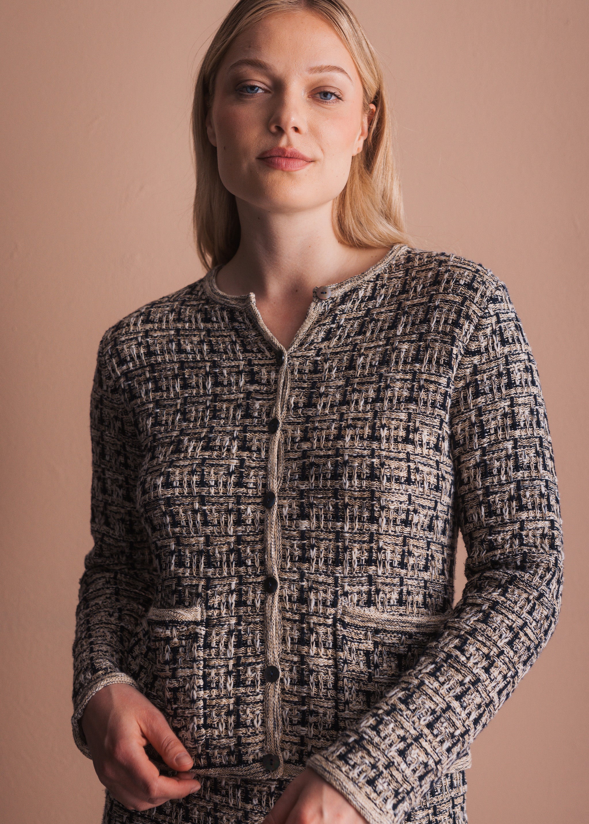 Jacke aus Bouclé-Strick