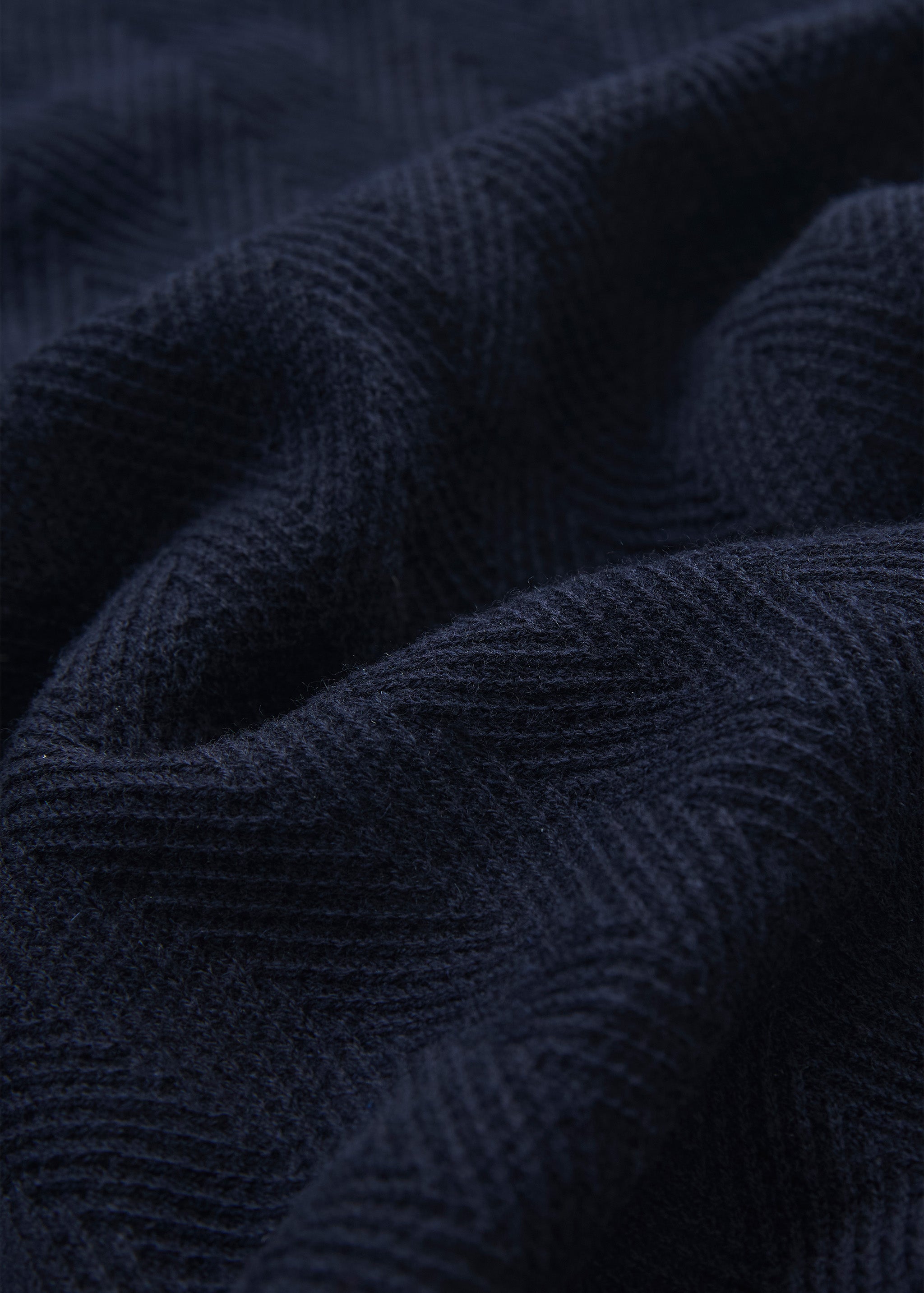 Strickshirt mit Fischgrätmuster