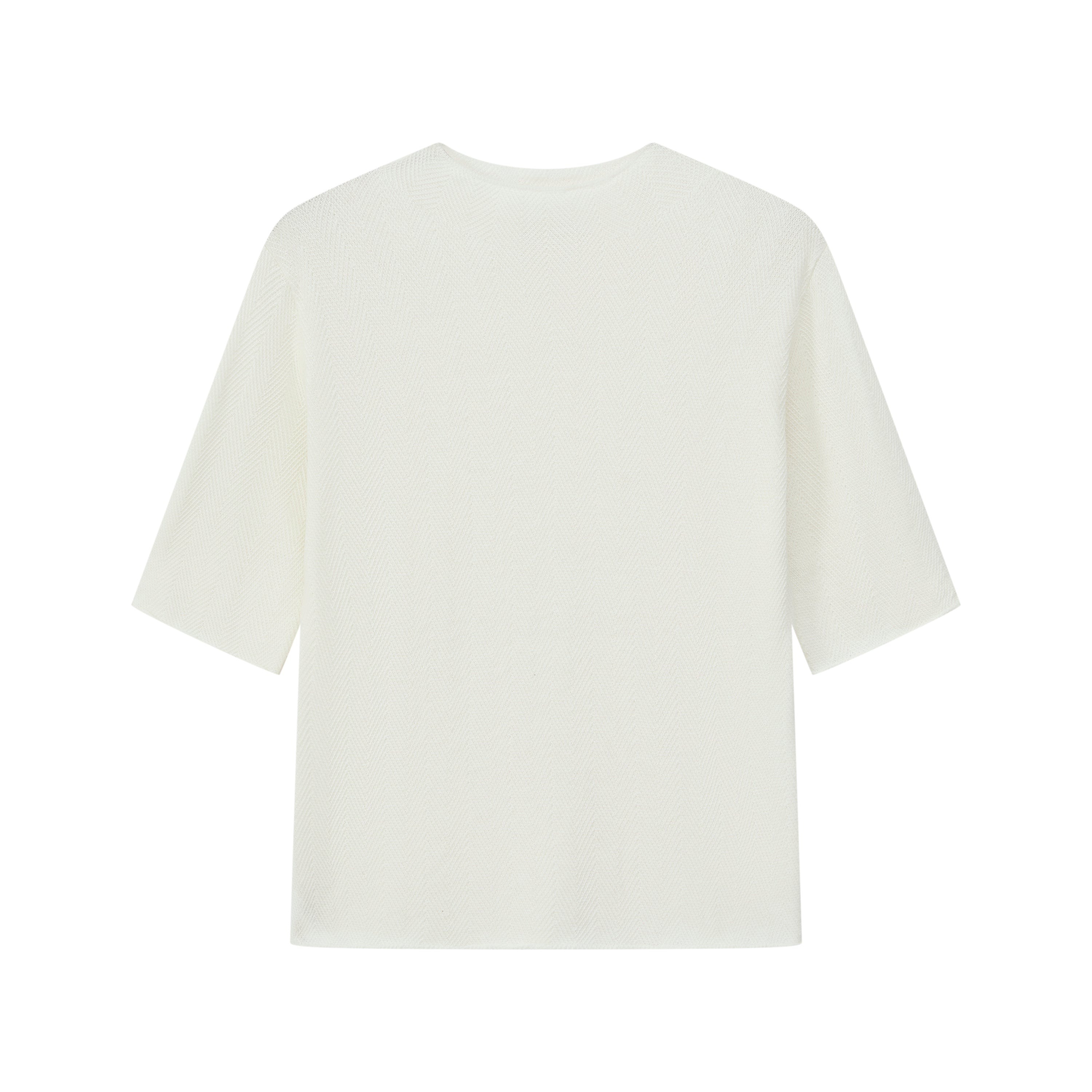 Strickshirt mit Fischgrätmuster