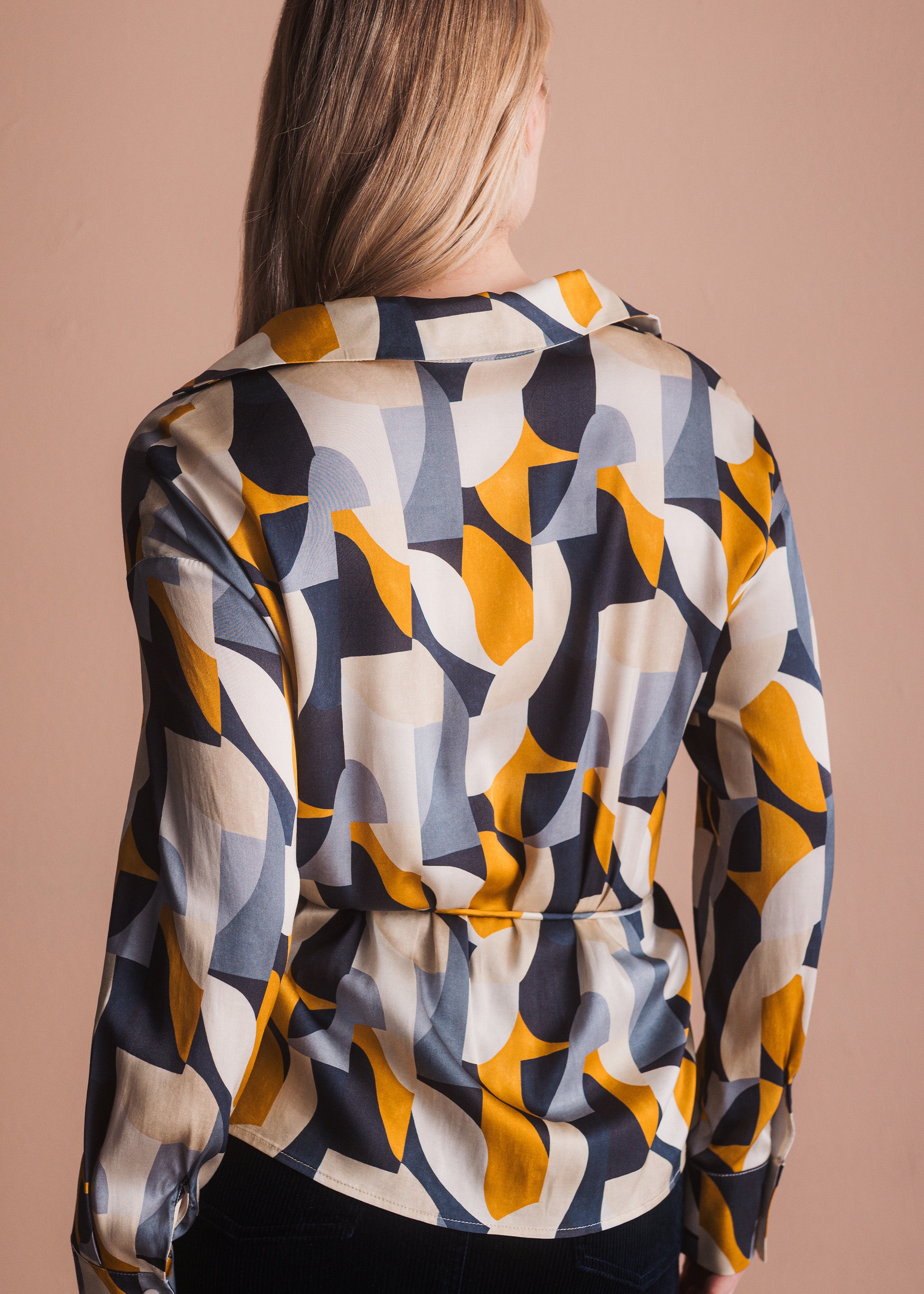 Bluse mit Grafikprint