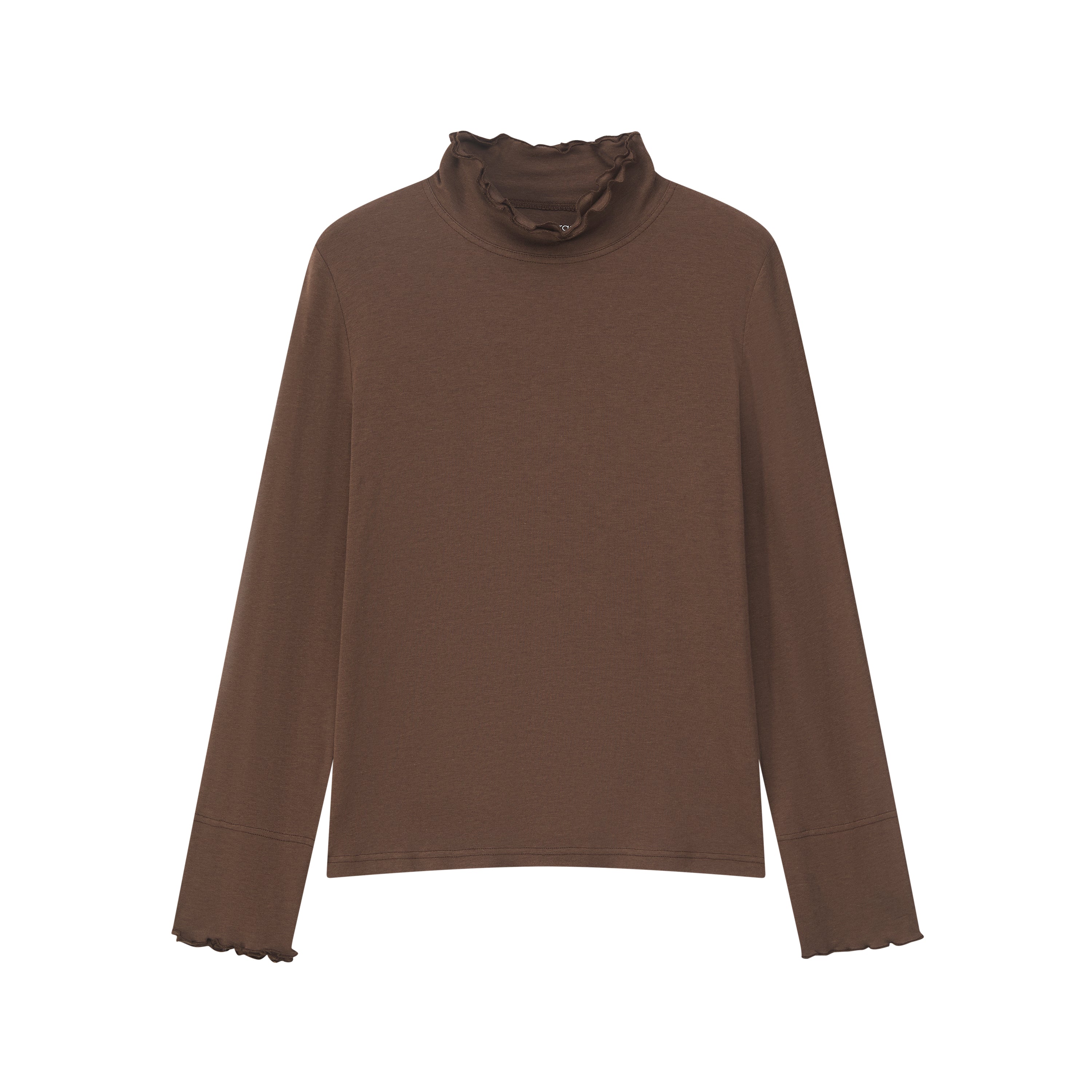 Shirt mit Rüschenkragen
