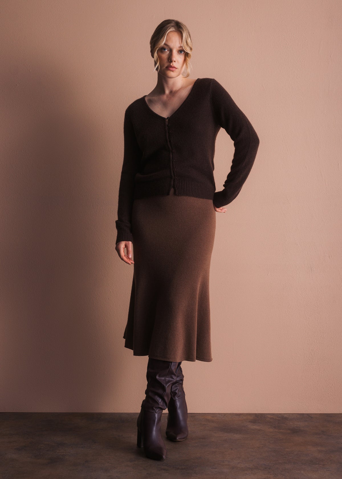Strickjacke mit Knopfleiste