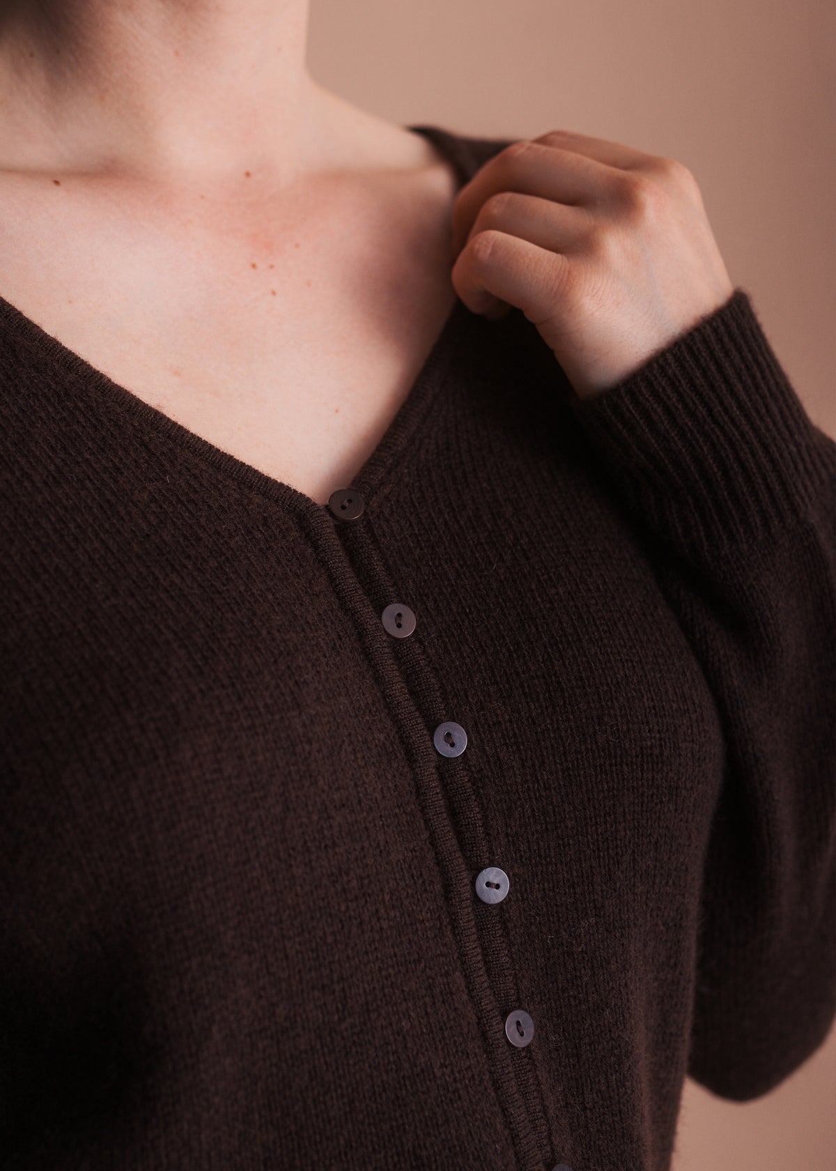 Strickjacke mit Knopfleiste
