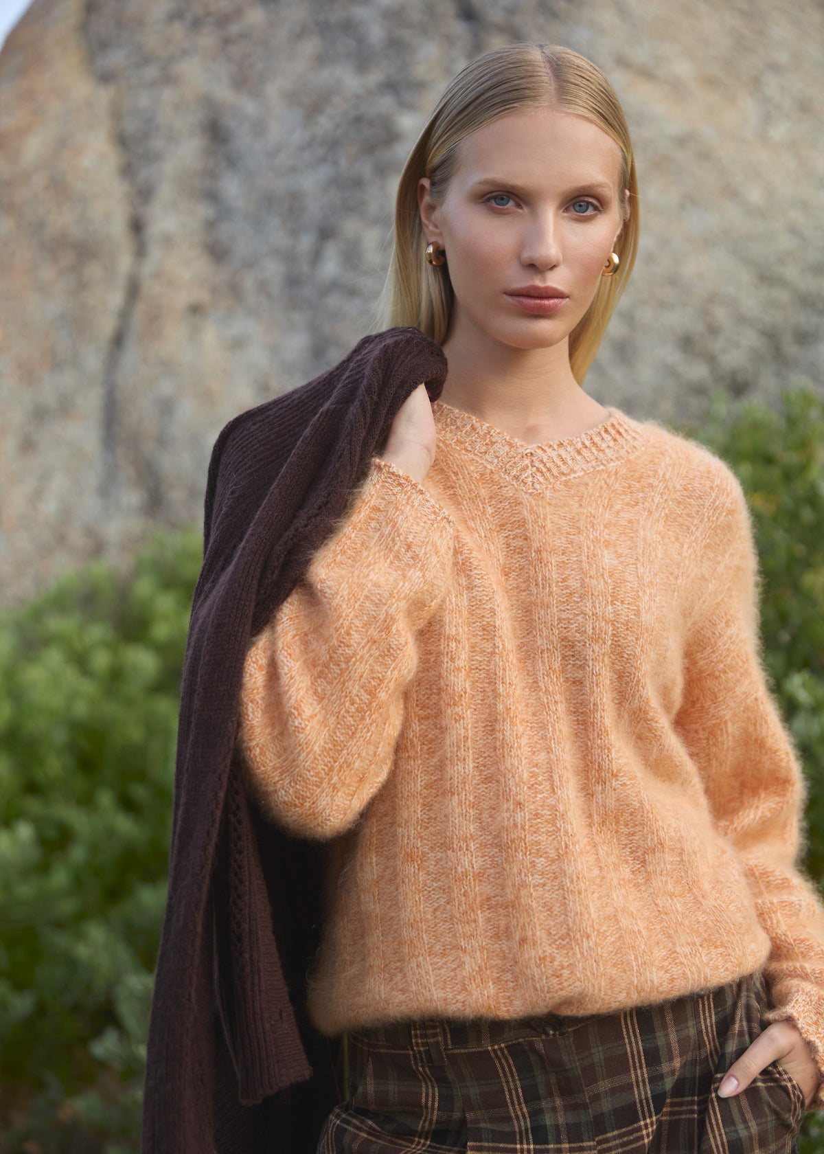 Pullover mit V-Ausschnitt