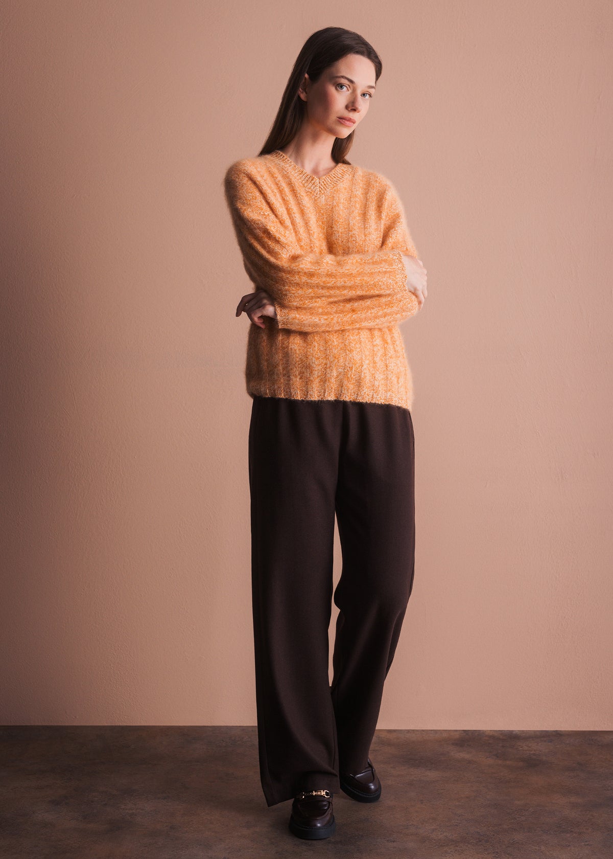 Pullover mit V-Ausschnitt