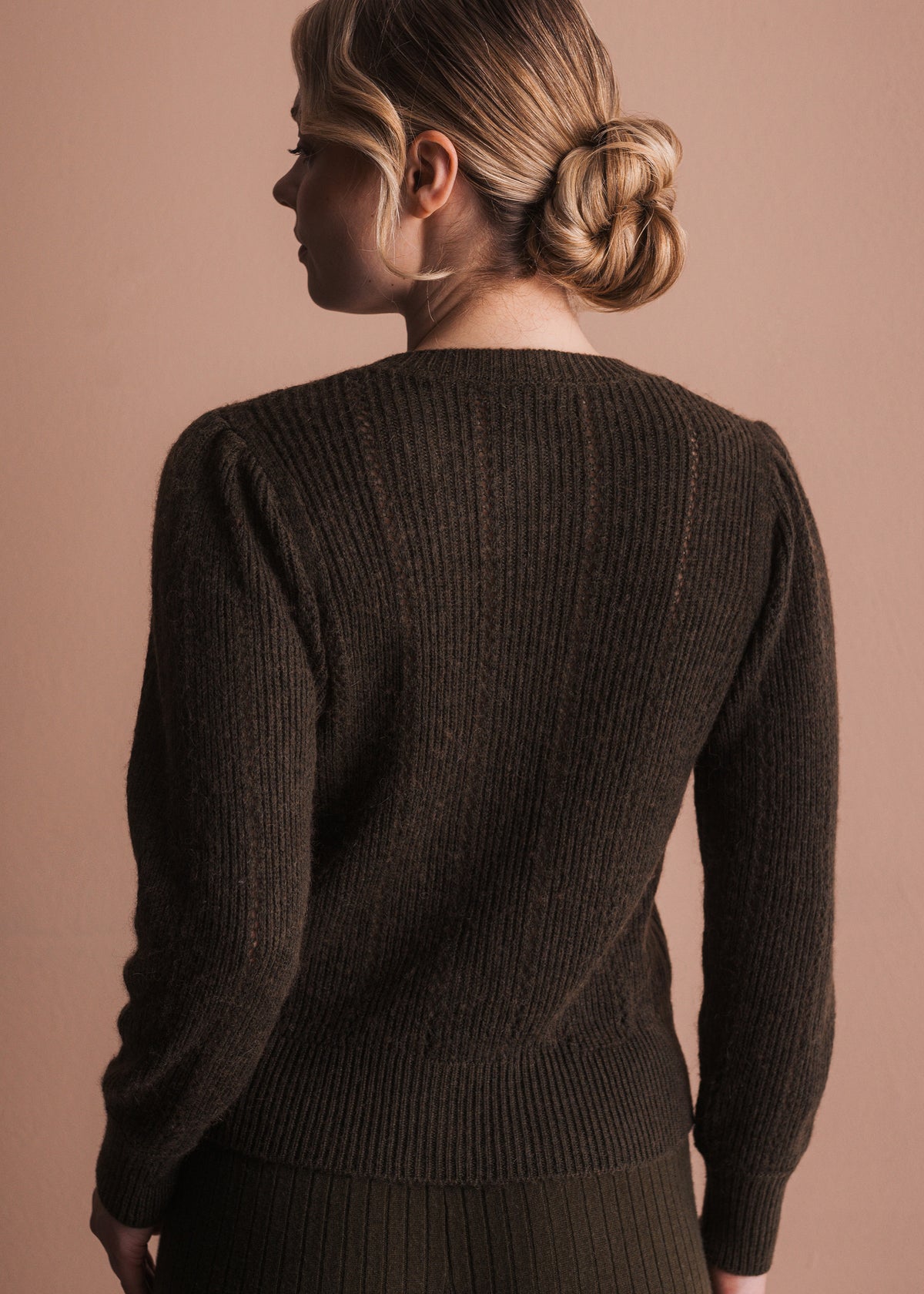 Cardigan with Button Placket