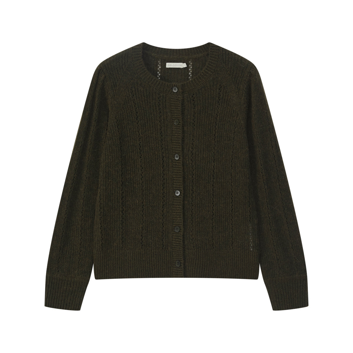 Cardigan with Button Placket