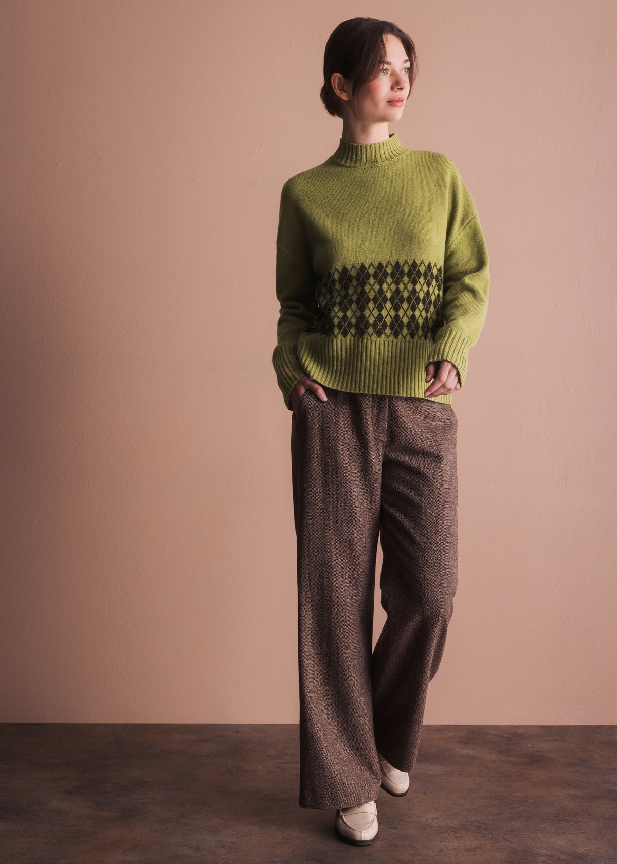 Pullover mit Argyle-Muster