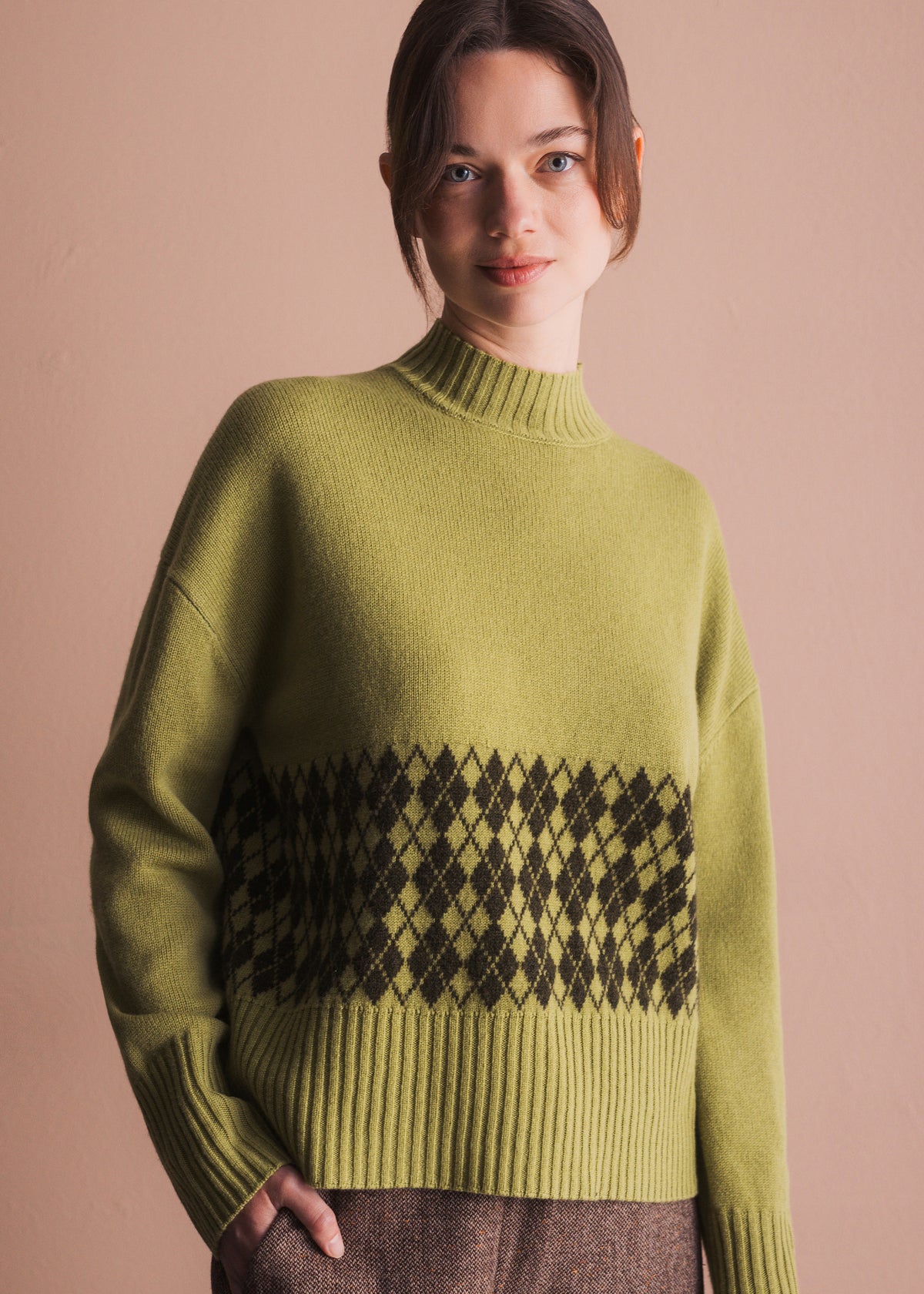 Pullover mit Argyle-Muster