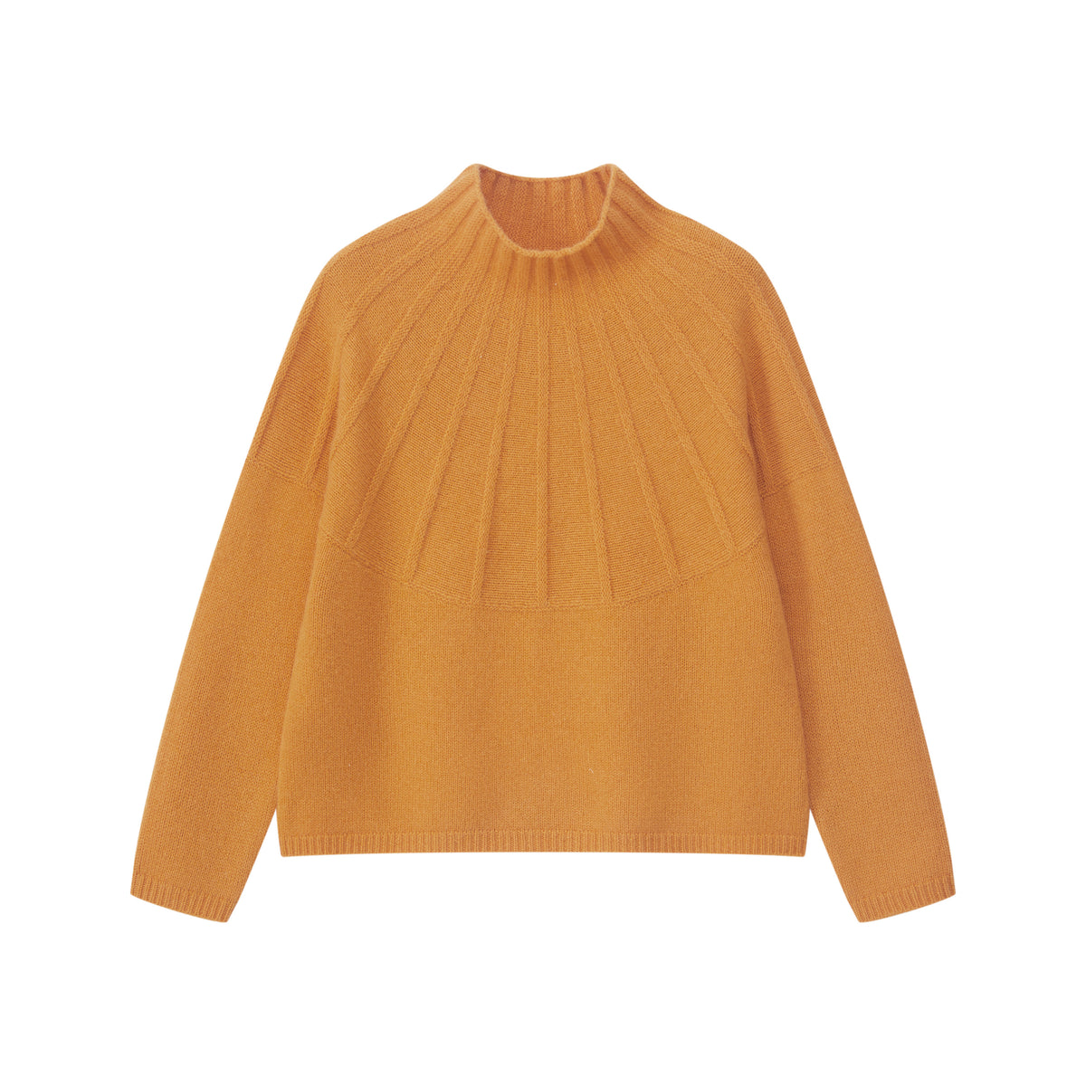 Pullover mit Stehkragen aus reiner Merinowolle