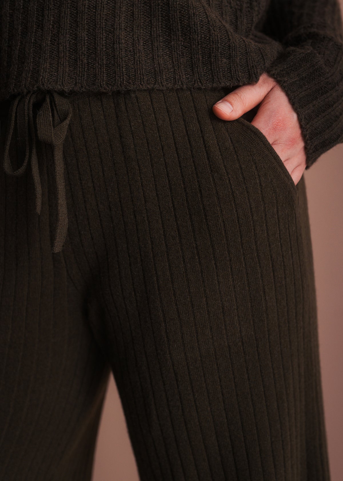 Strickhose mit Bindeband