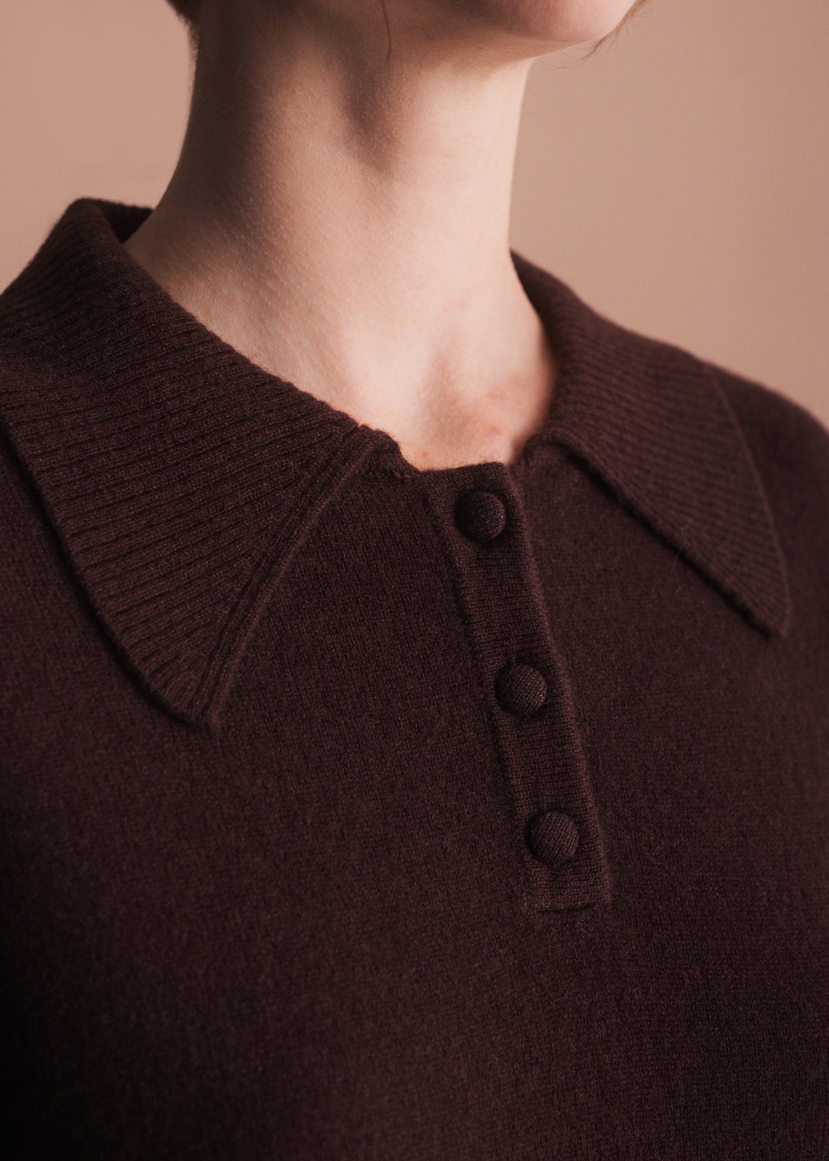 Strickkleid mit Kragen