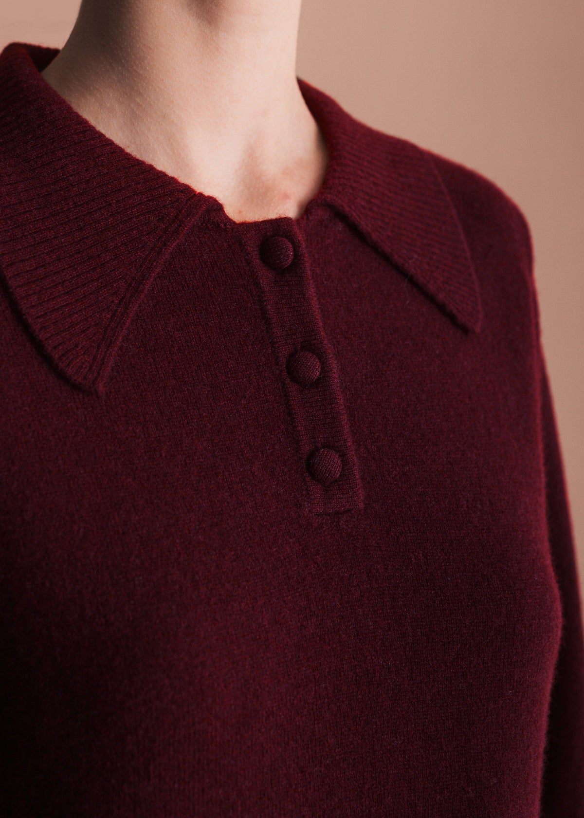 Strickkleid mit Kragen