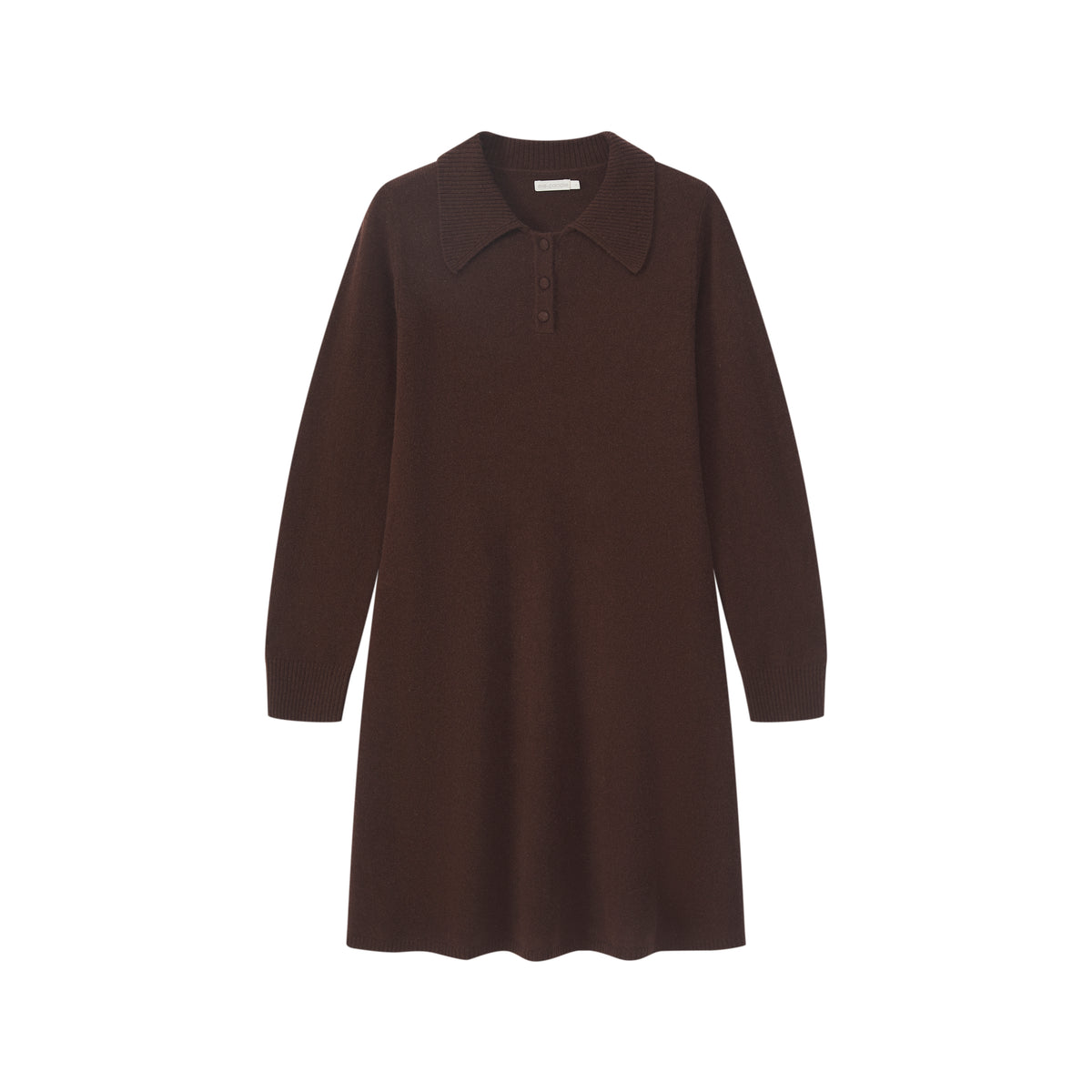 Strickkleid mit Kragen