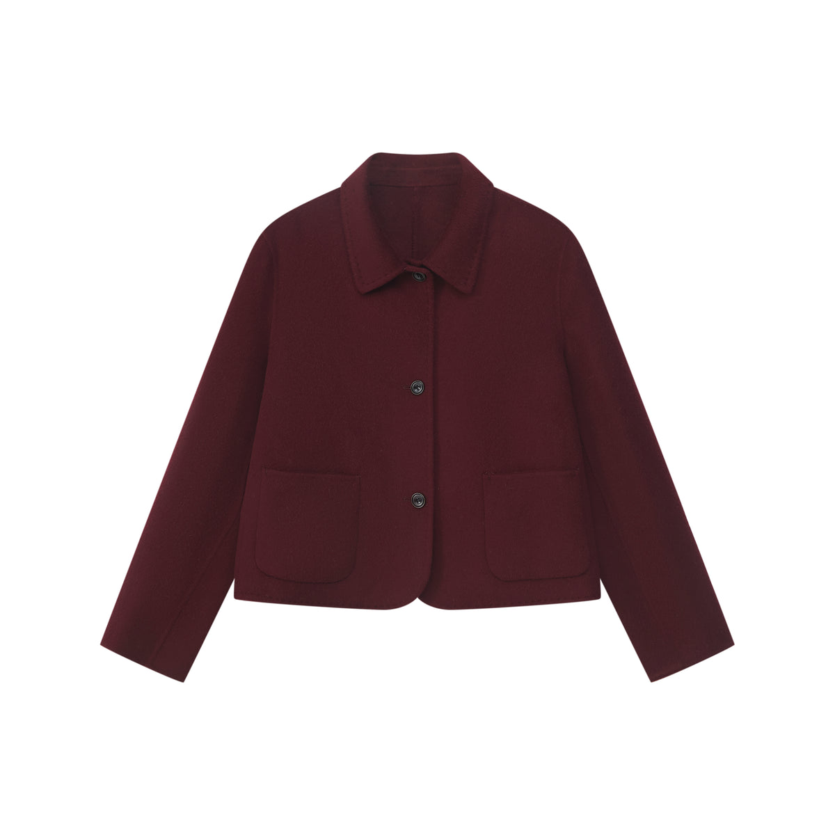 Kurze Jacke mit Reverskragen