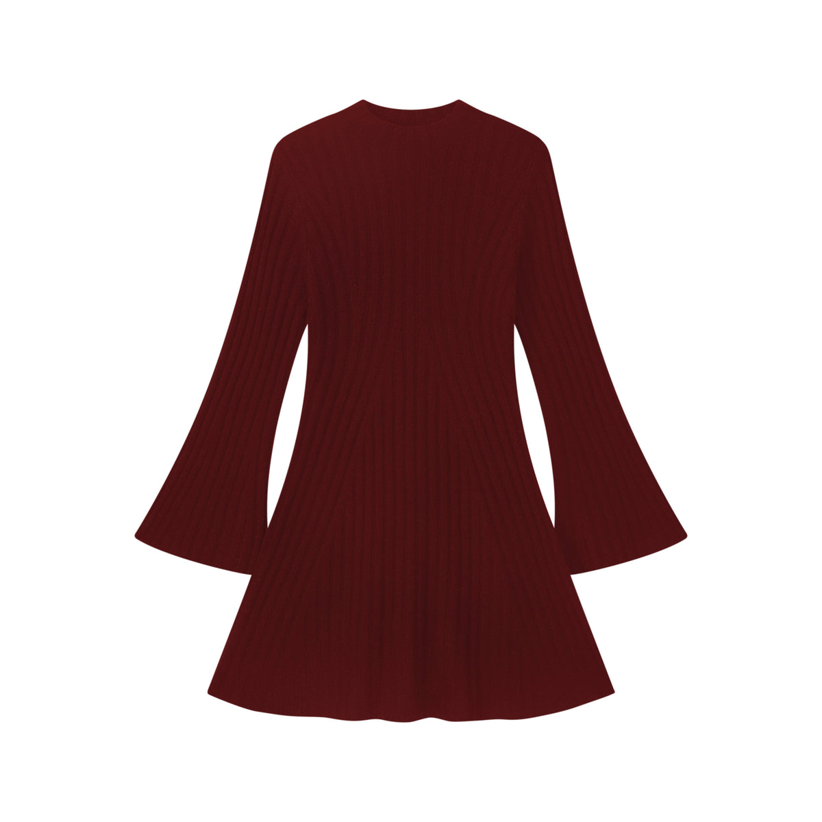 Strickkleid mit Glockenärmeln
