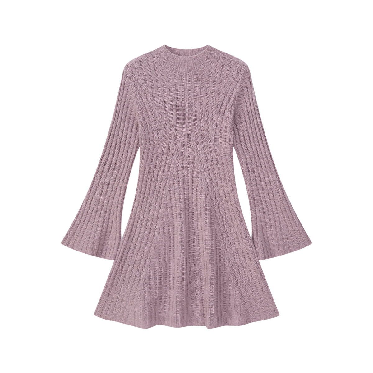 Strickkleid mit Glockenärmeln