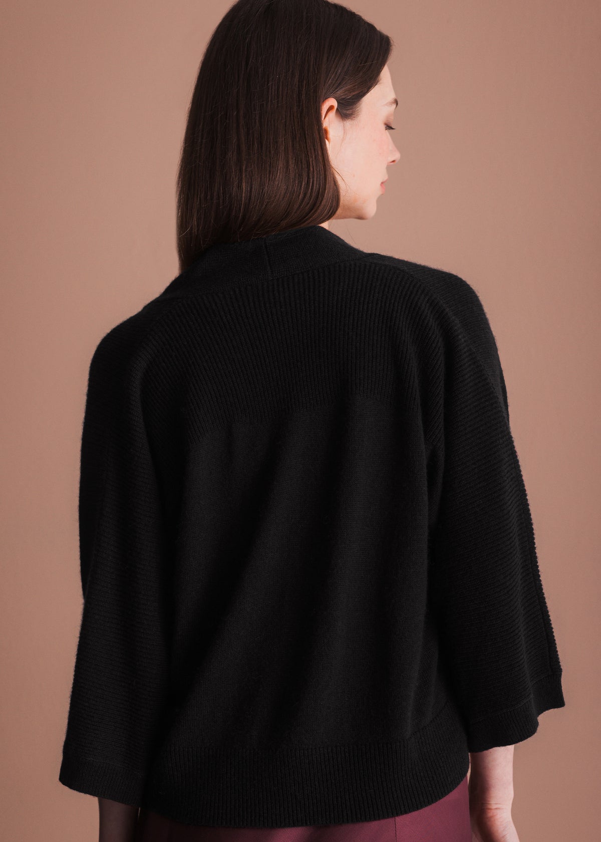 Cardigan with Satin Tie