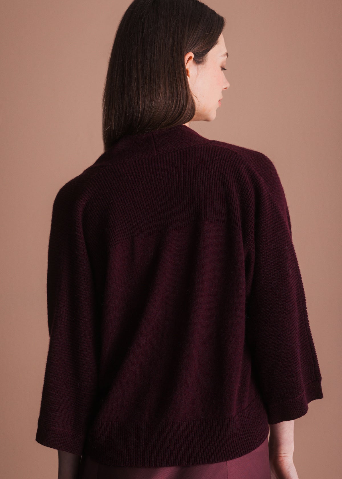 Cardigan with Satin Tie
