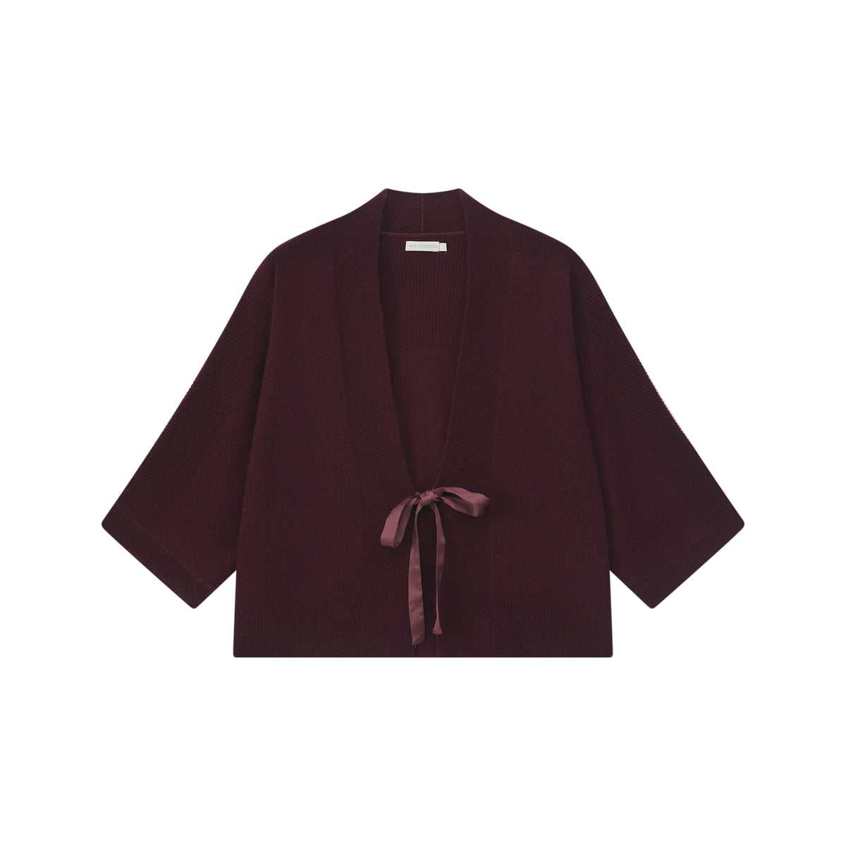 Cardigan with Satin Tie